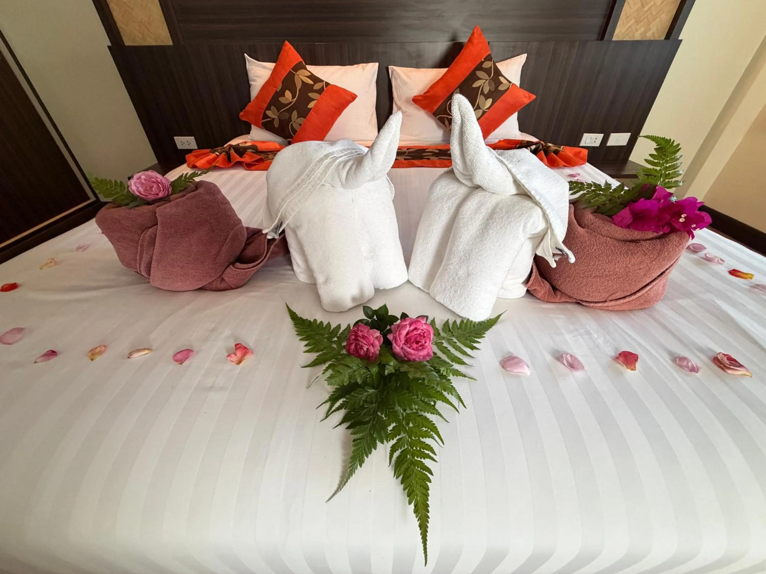 Bed in Palm Kiri Aonang Resort