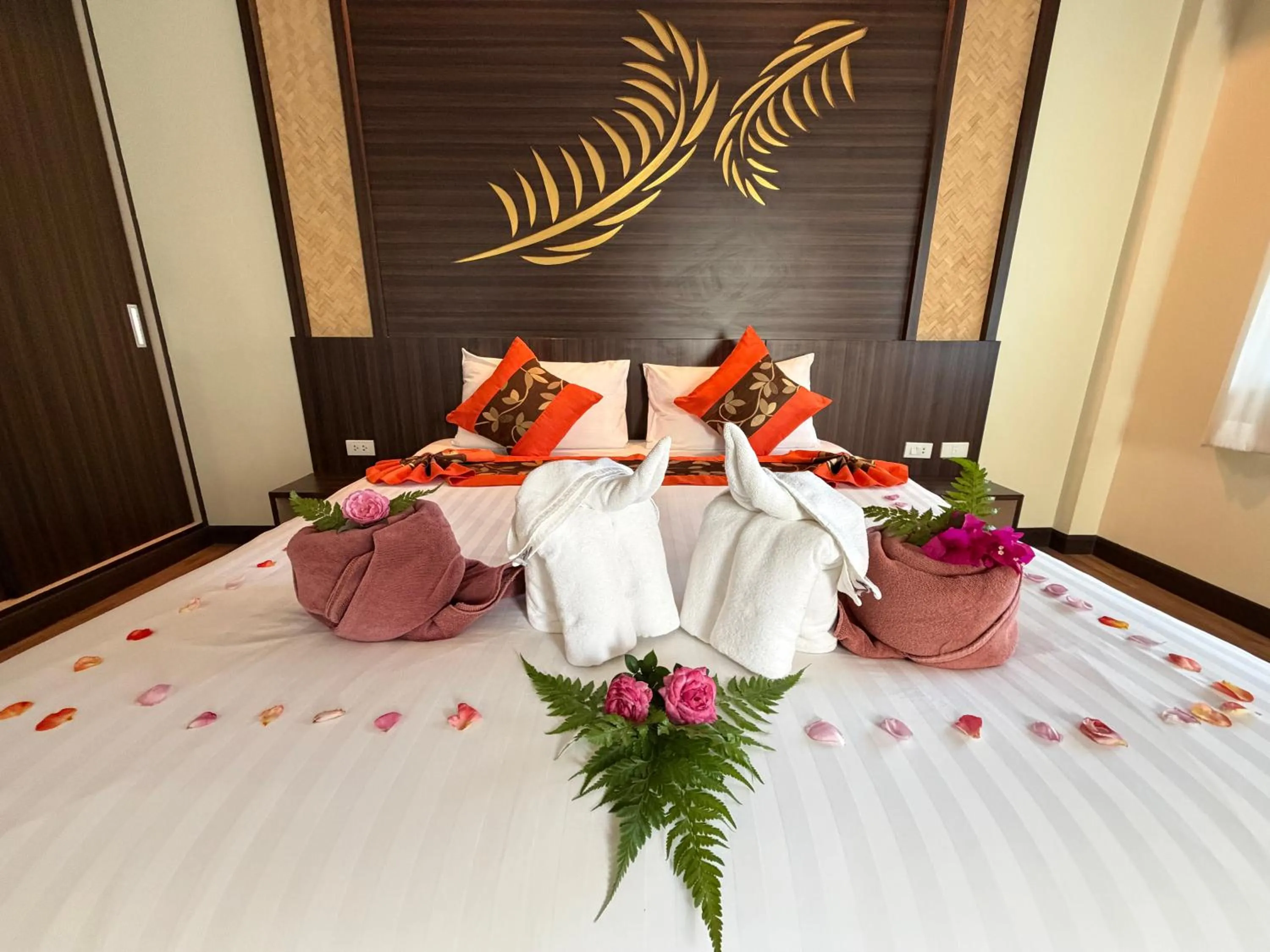 Bed in Palm Kiri Aonang Resort