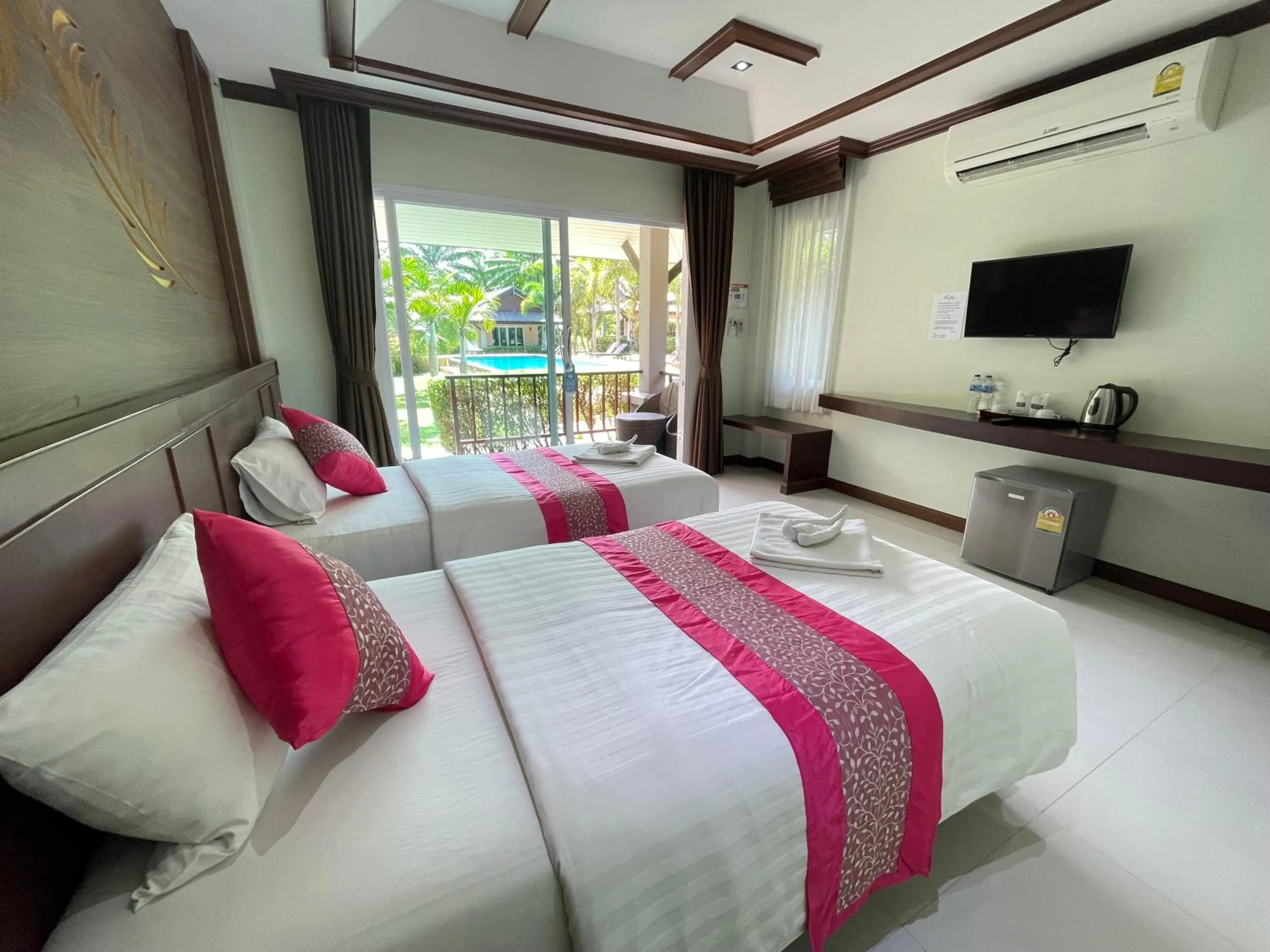 Bed in Palm Kiri Aonang Resort