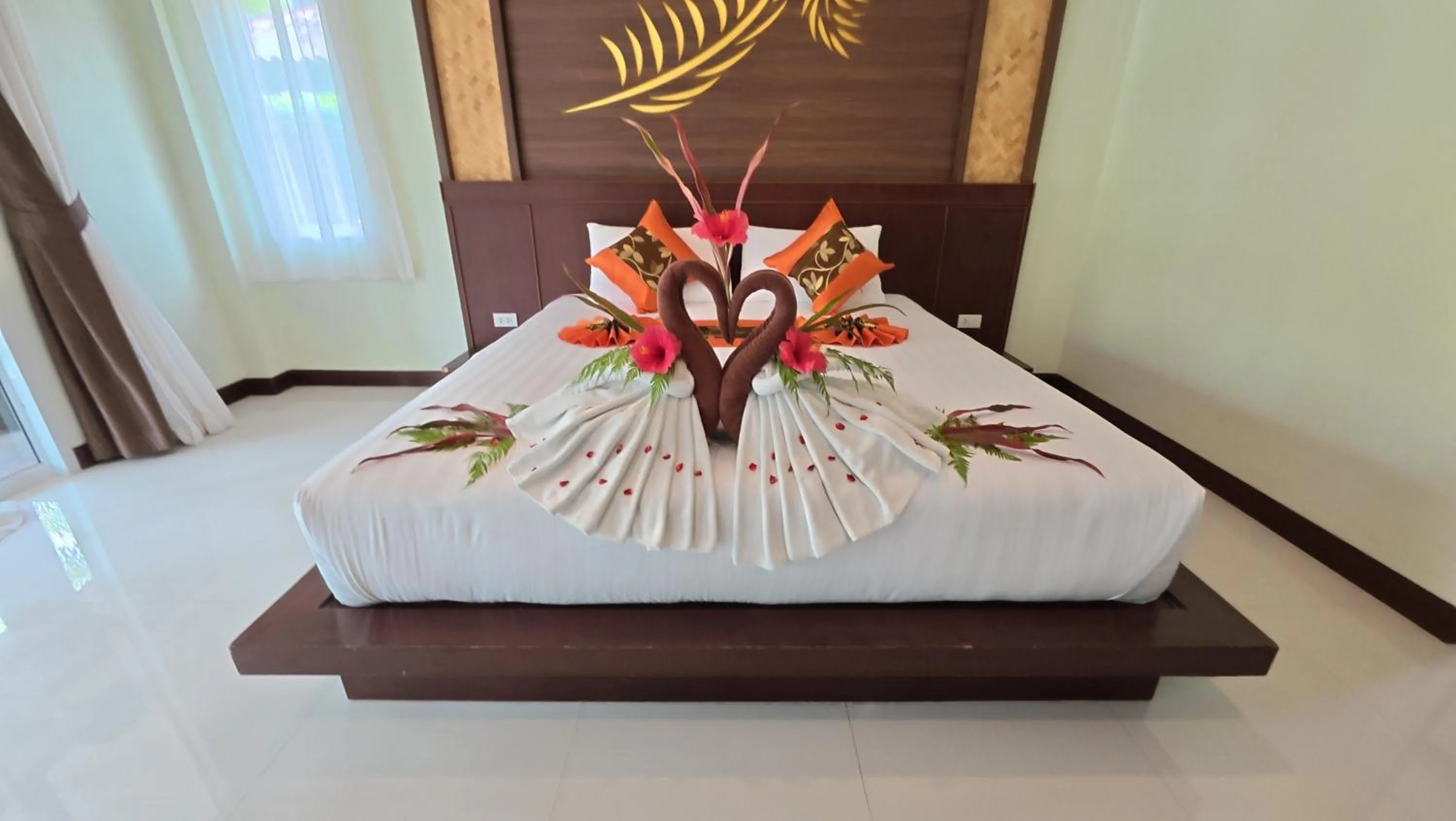 Bed in Palm Kiri Aonang Resort