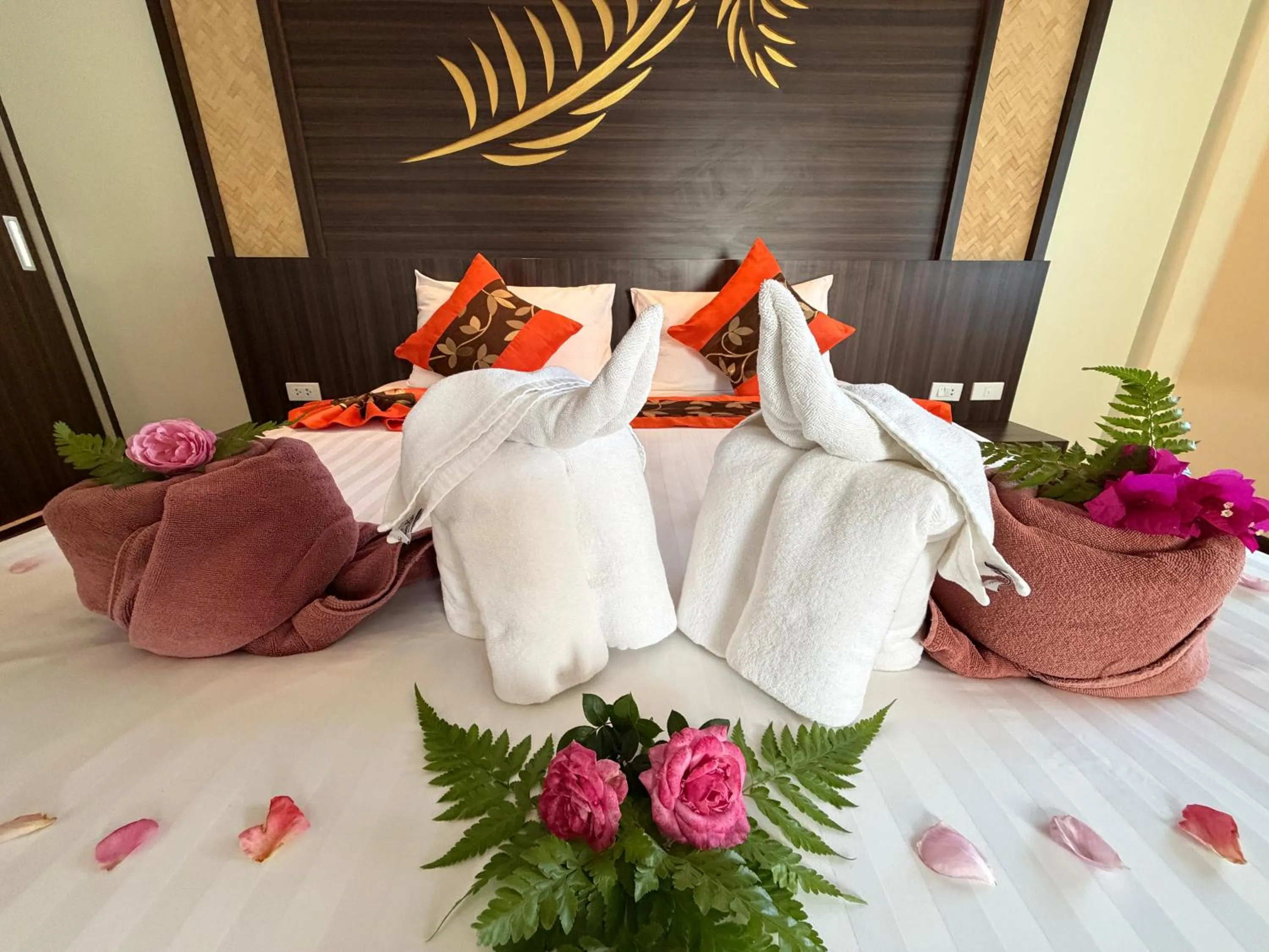 Bed in Palm Kiri Aonang Resort