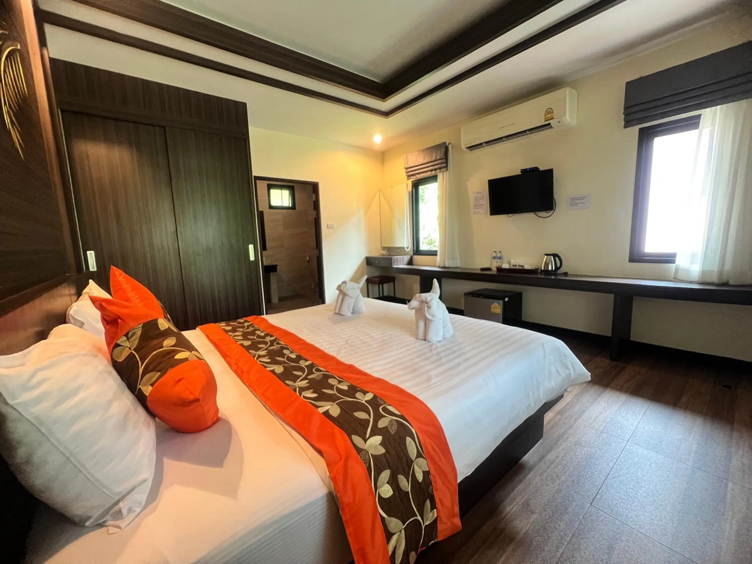 Bed in Palm Kiri Aonang Resort