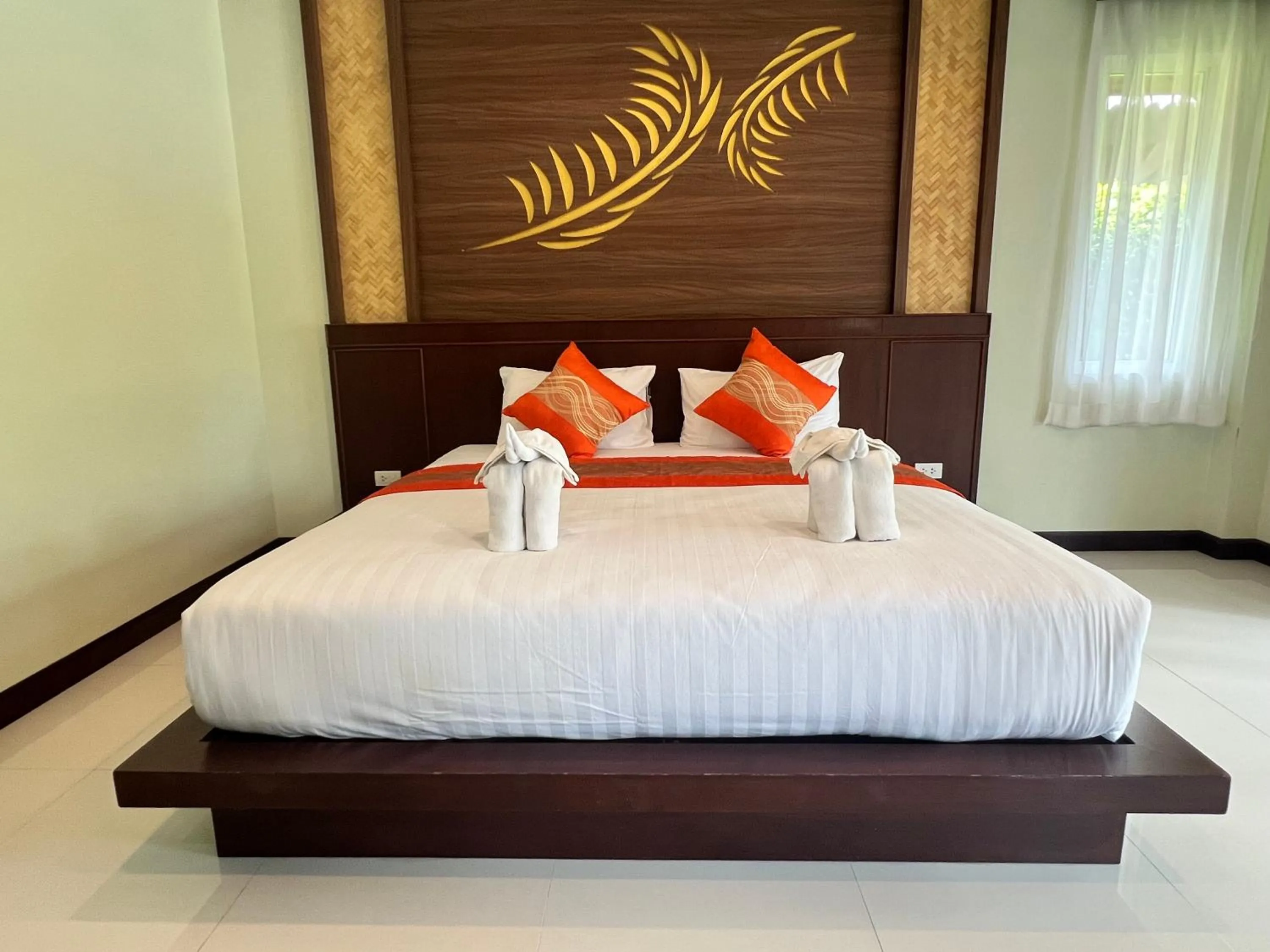 Bed in Palm Kiri Aonang Resort