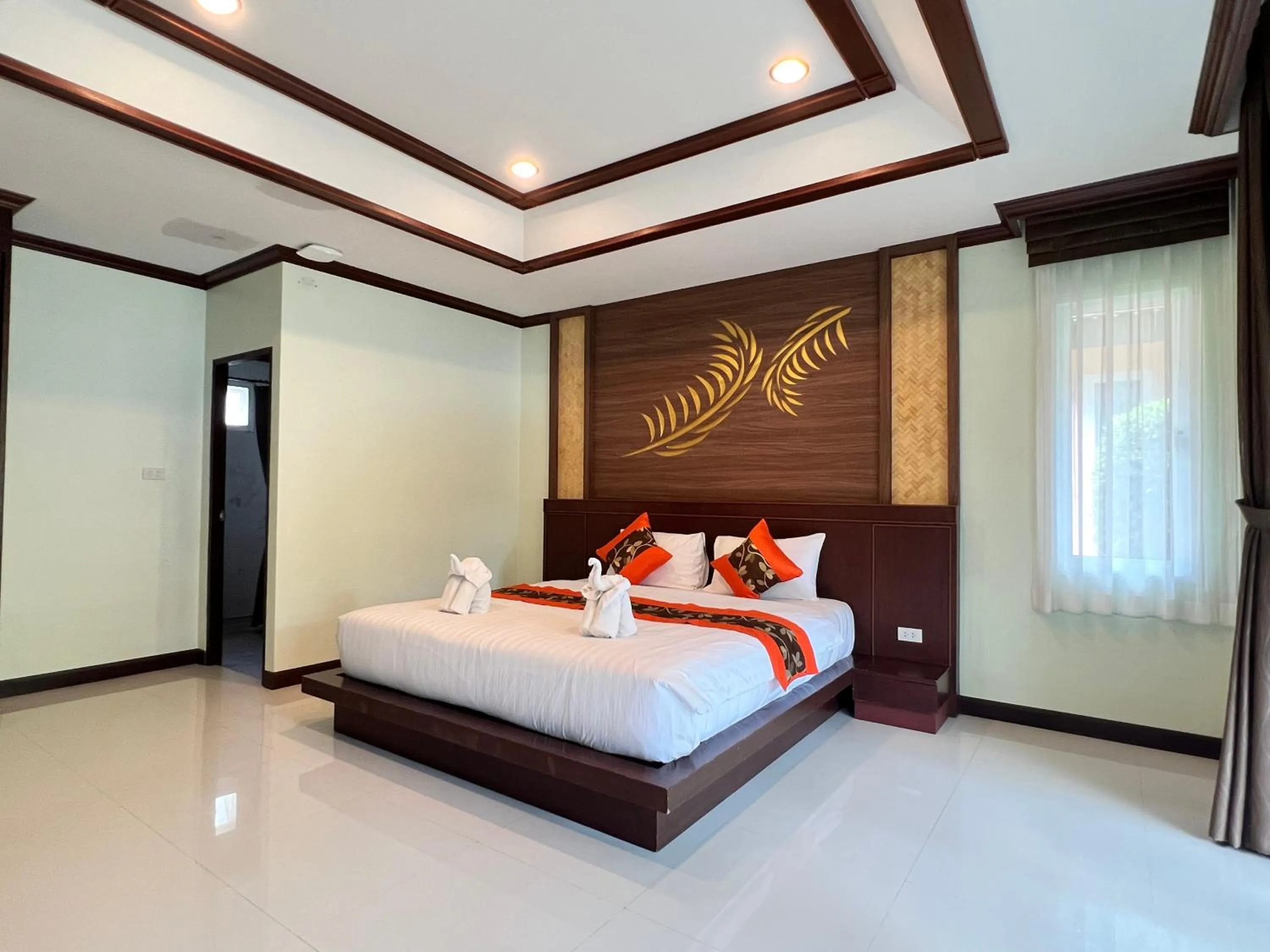 Bed in Palm Kiri Aonang Resort