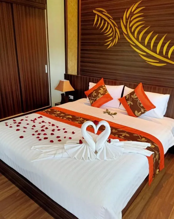 Decorative detail, Bed in Palm Kiri Aonang Resort