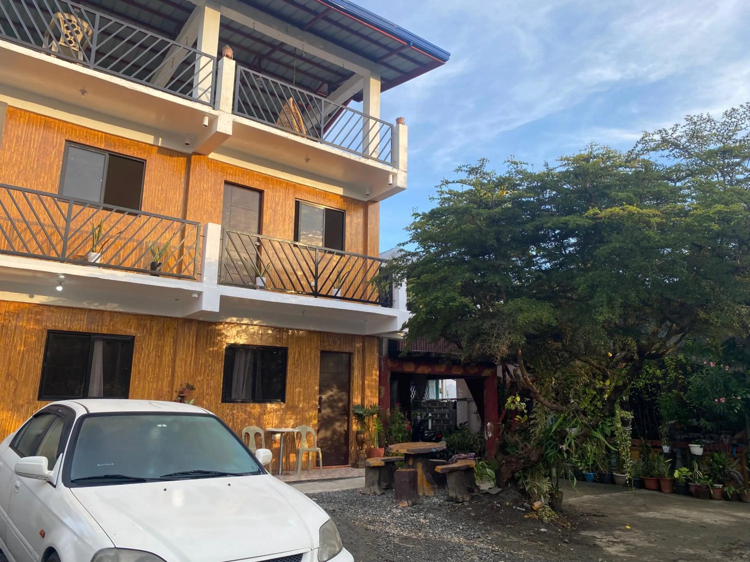 Balcony/Terrace in Alona's Traditional Filipino Home near 100 Islands Wharf