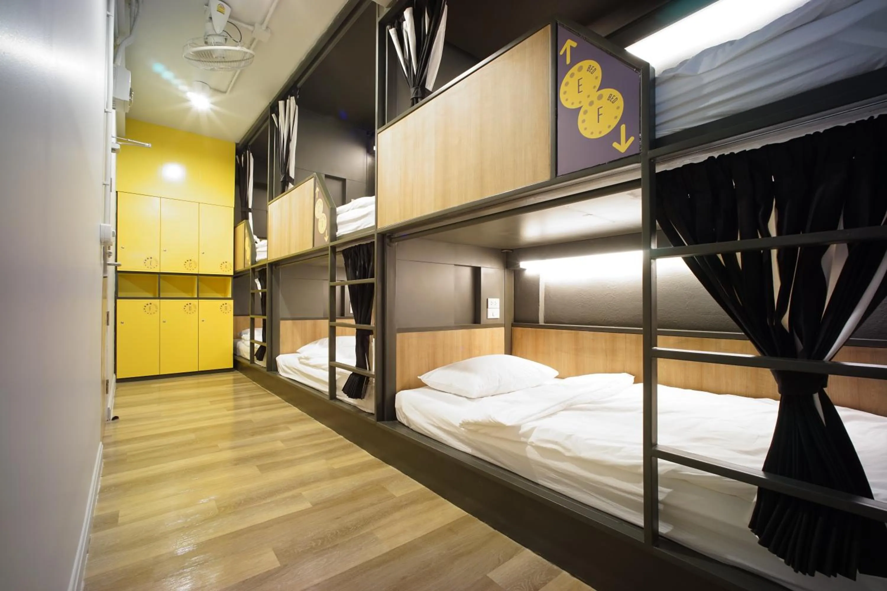 Photo of the whole room, Bed in BRB Hostel Bangkok Silom