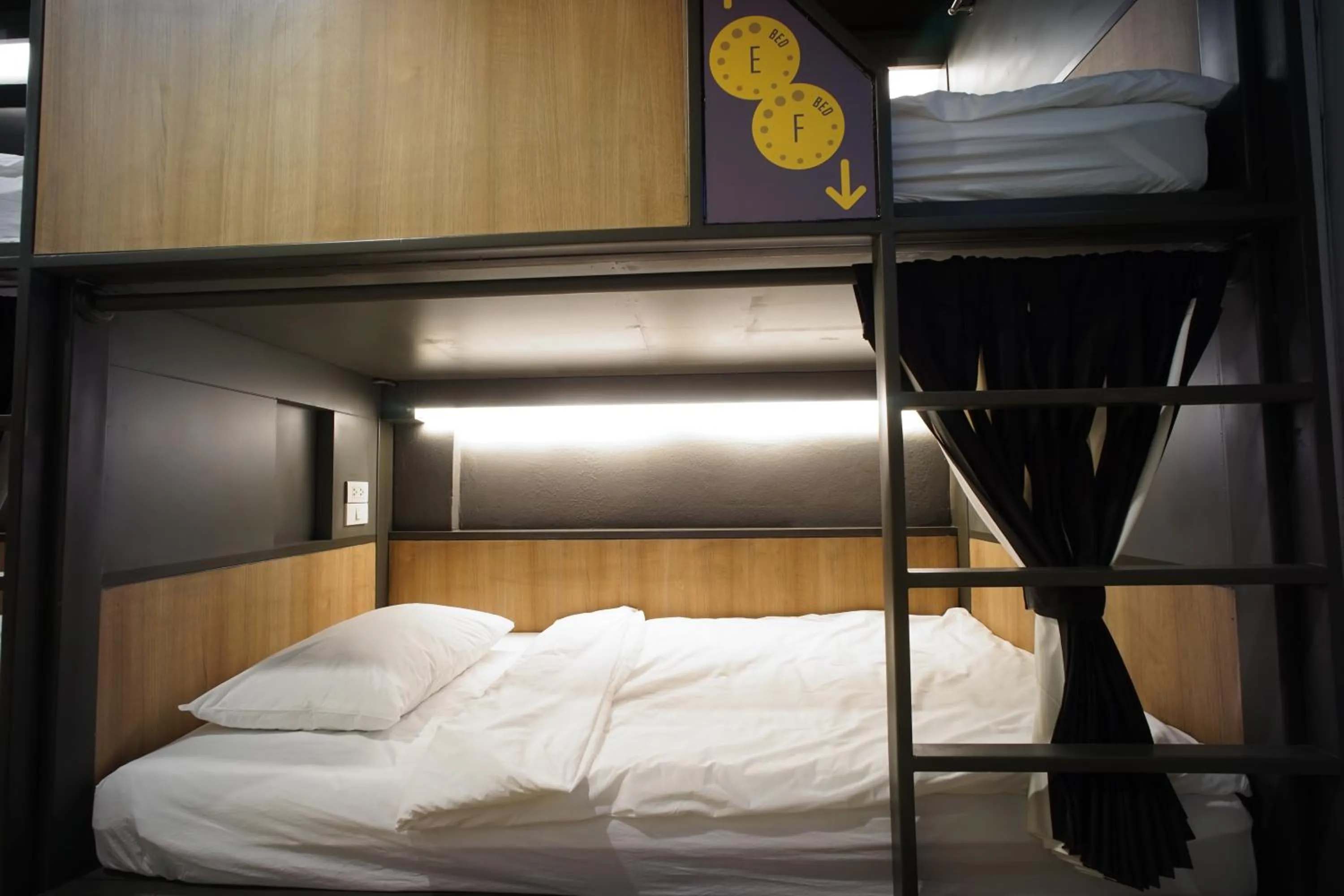 Bed in BRB Hostel Bangkok Silom