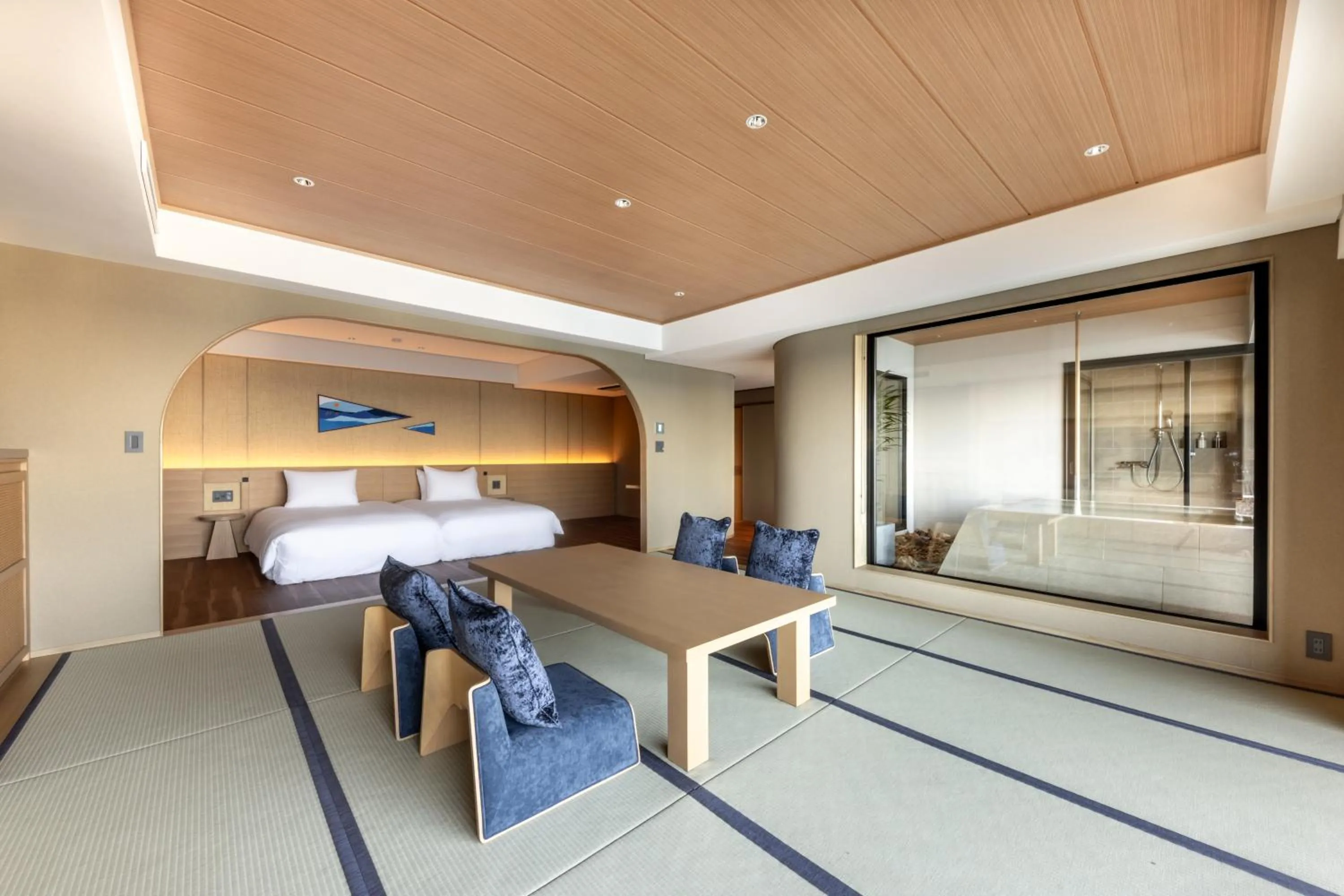 Photo of the whole room, Bed in IZU RETREAT by Onko Chishin