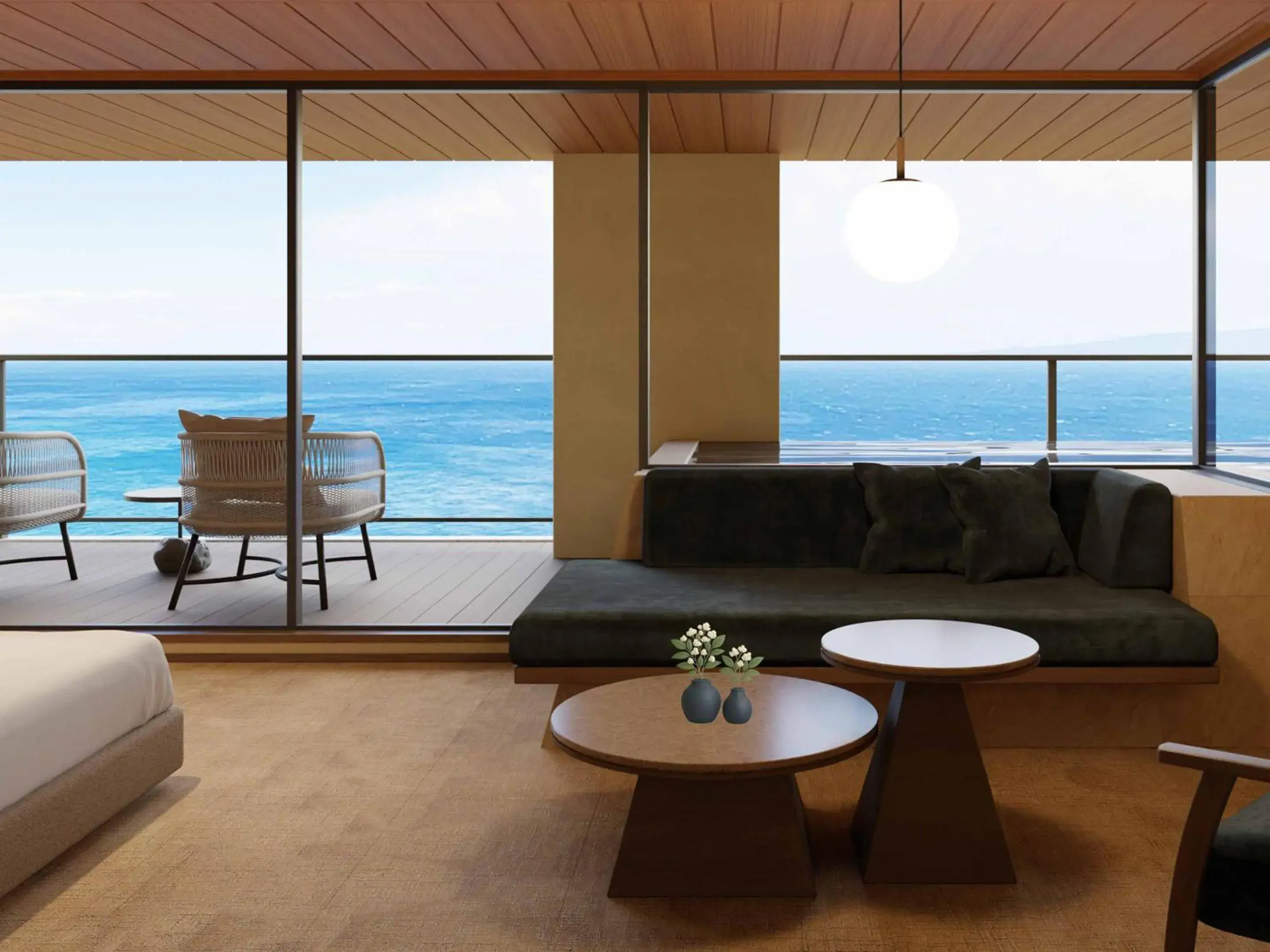 Standard Twin Room with Sea View - single occupancy in IZU RETREAT by Onko Chishin Standard Twin Room with Sea View - single occupancy in IZU RETREAT by Onko Chishin