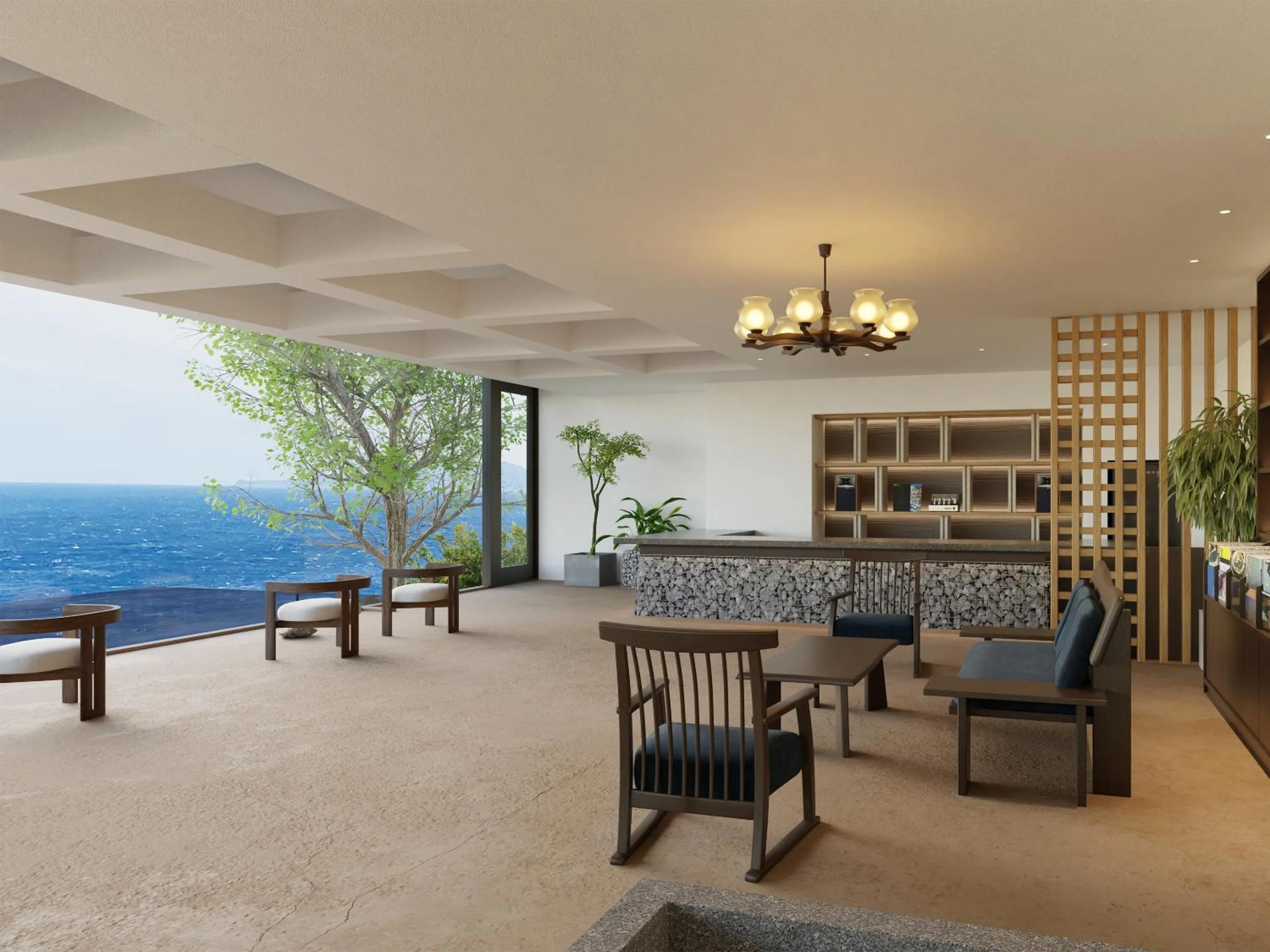 Communal lounge/ TV room in IZU RETREAT by Onko Chishin