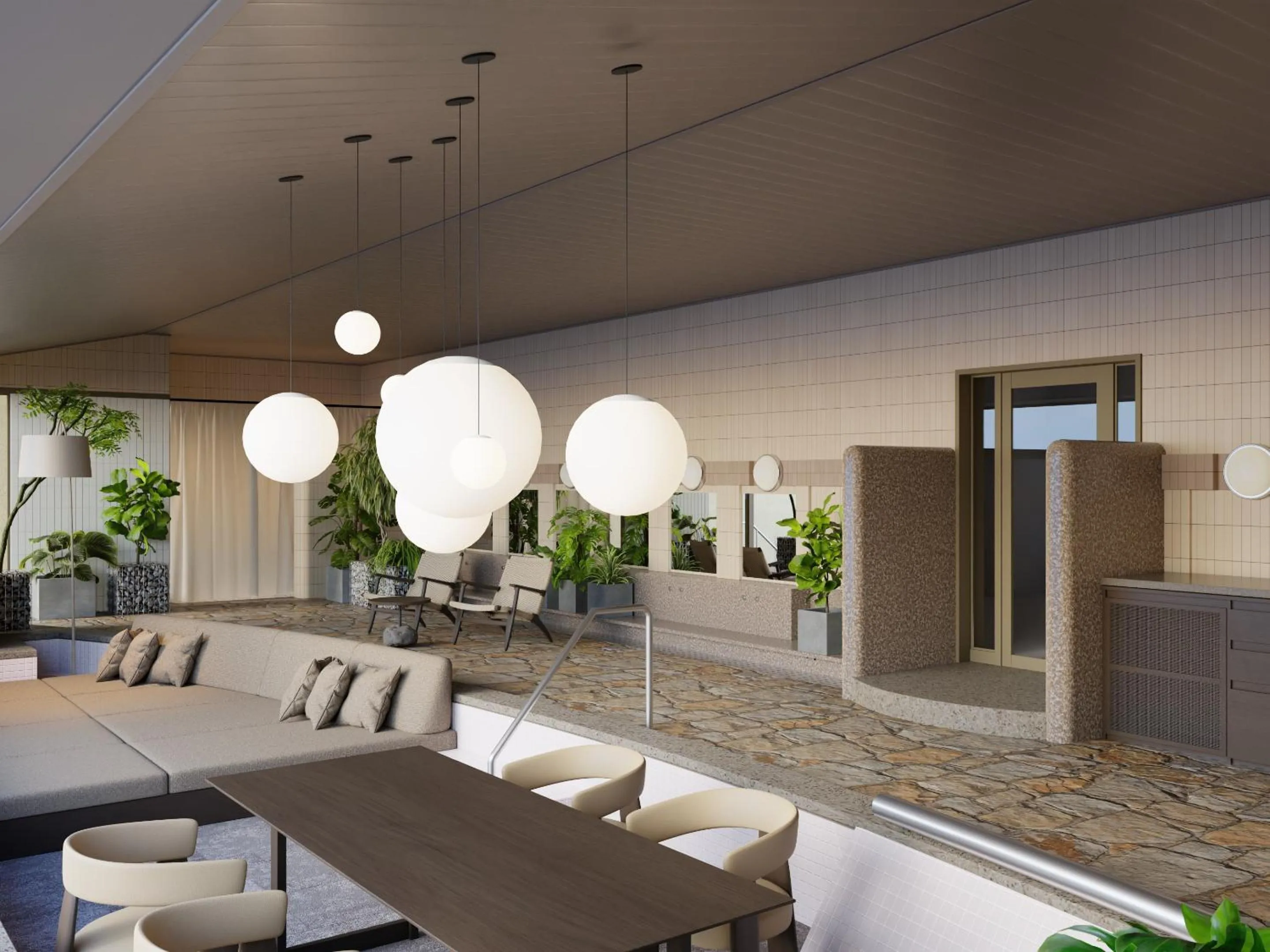 Photo of the whole room in IZU RETREAT by Onko Chishin