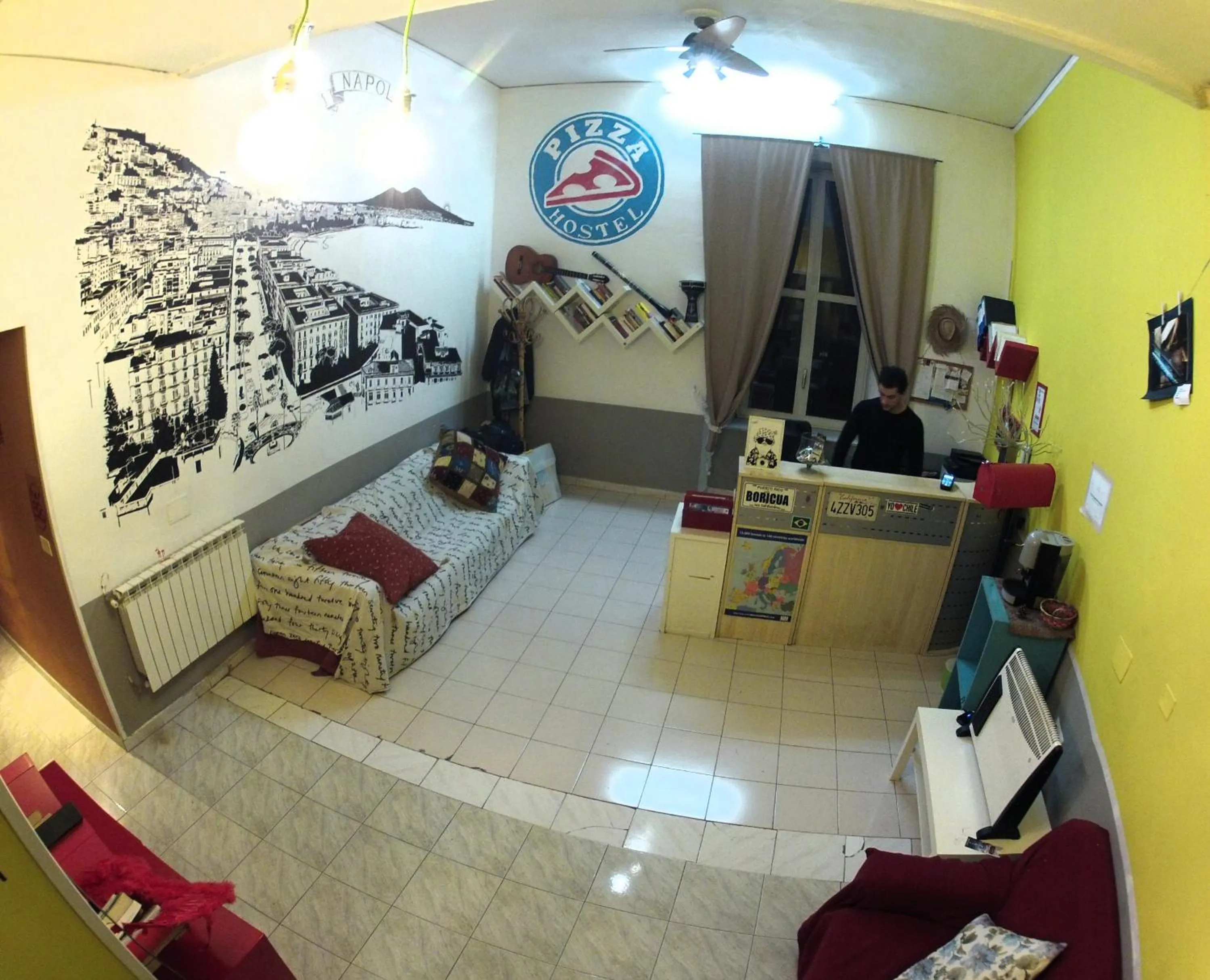 Staff in Naples Pizza Hostel