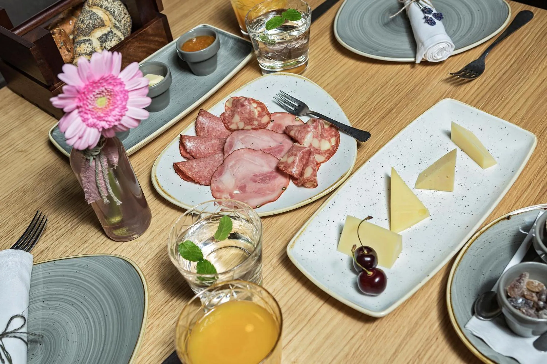 Continental breakfast in Senses Violett Suites - Adults Only