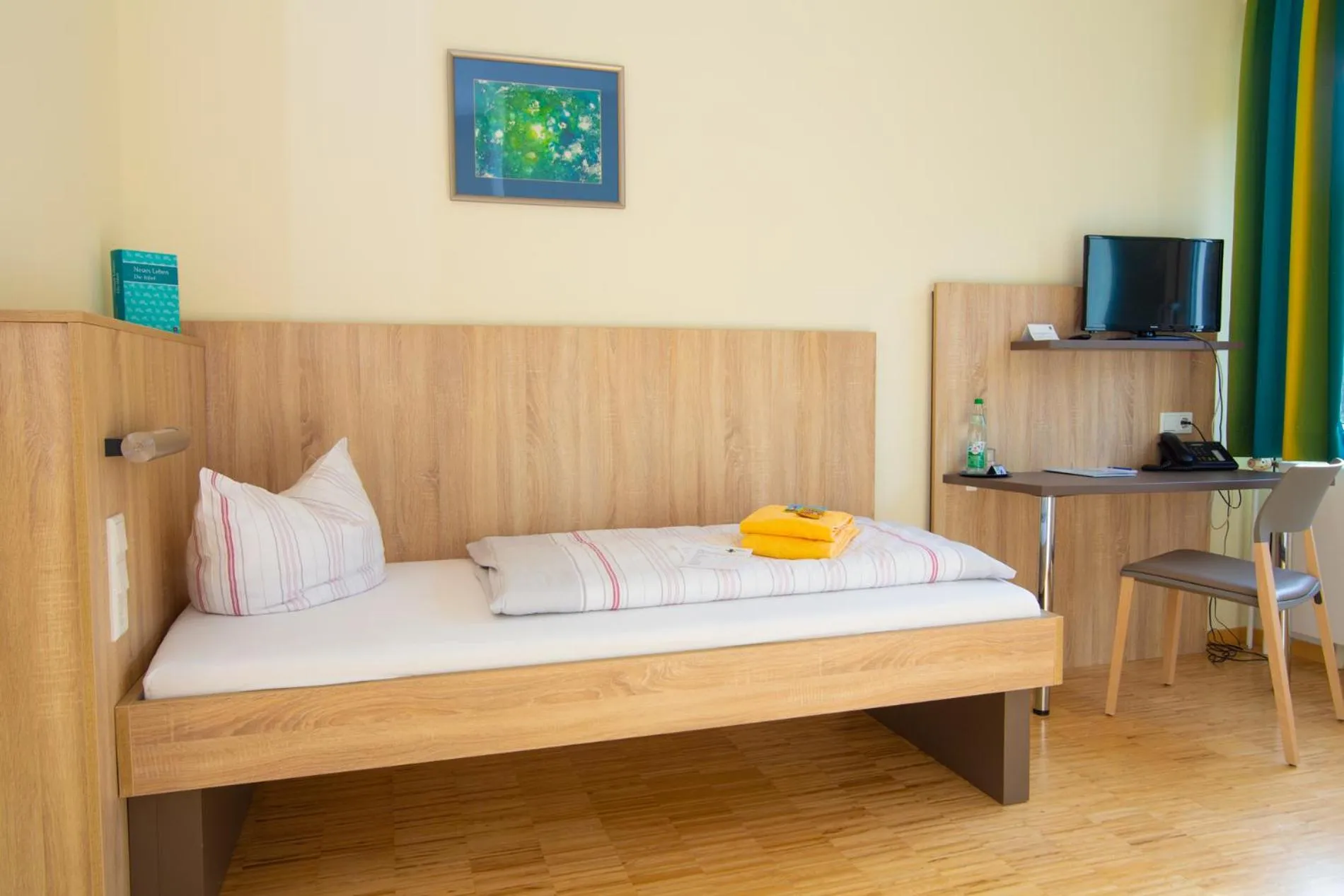 Bed in Das Gästehaus Puschendorf