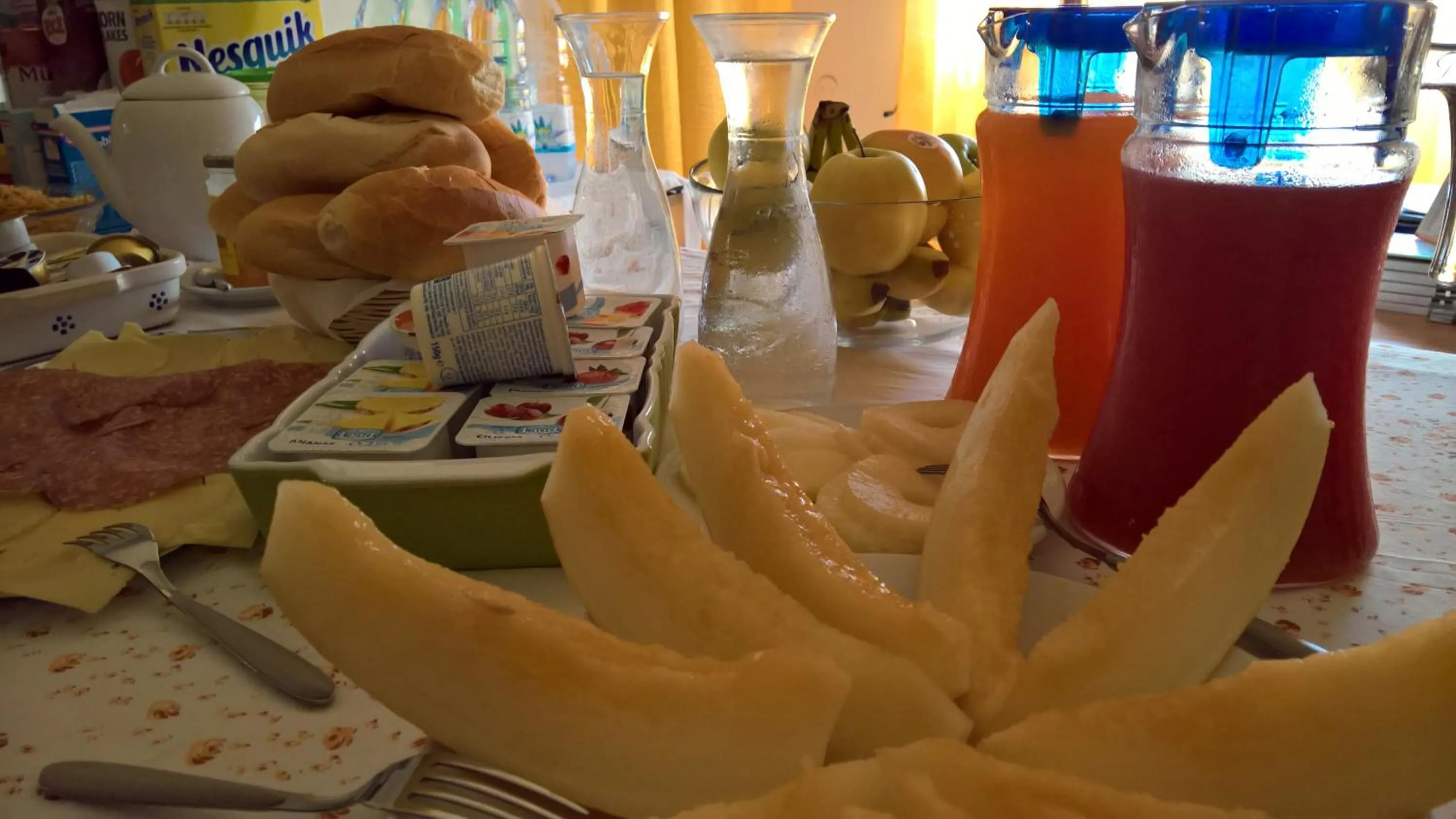 Italian breakfast in Triathlon B&B