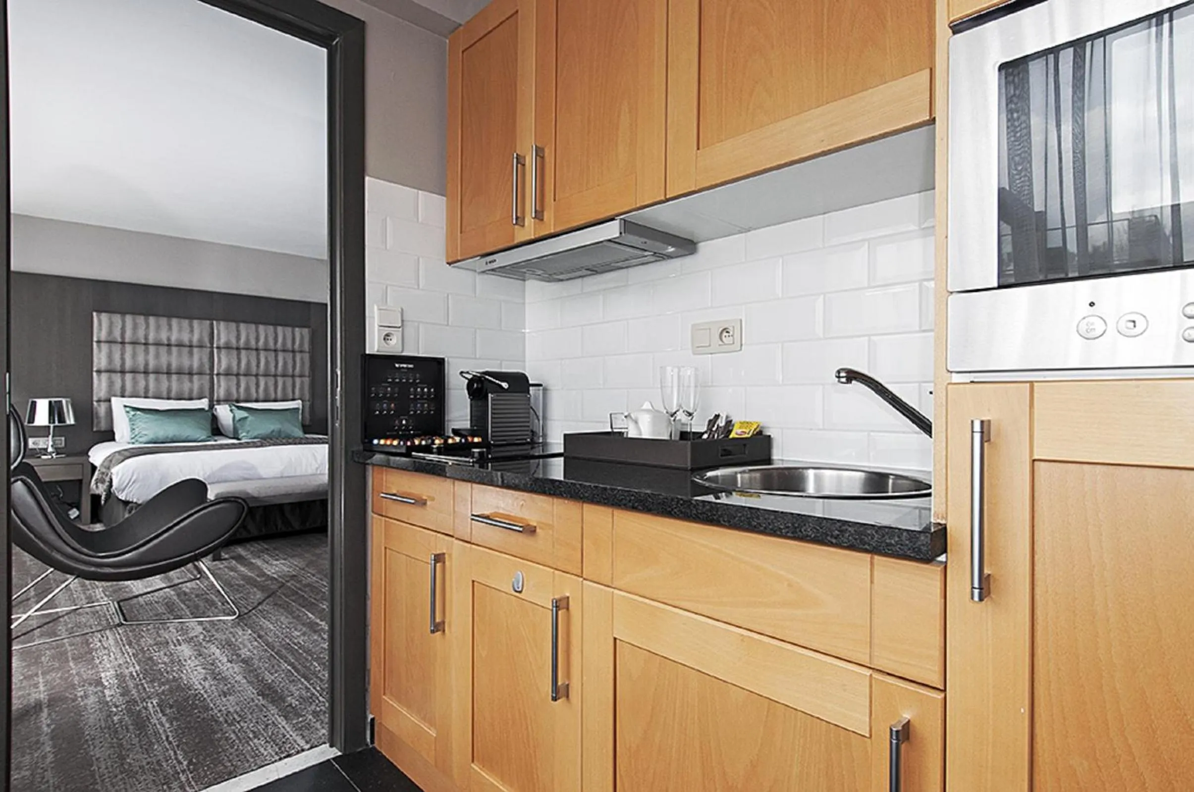 Kitchen or kitchenette in Hotel Agenda Louise