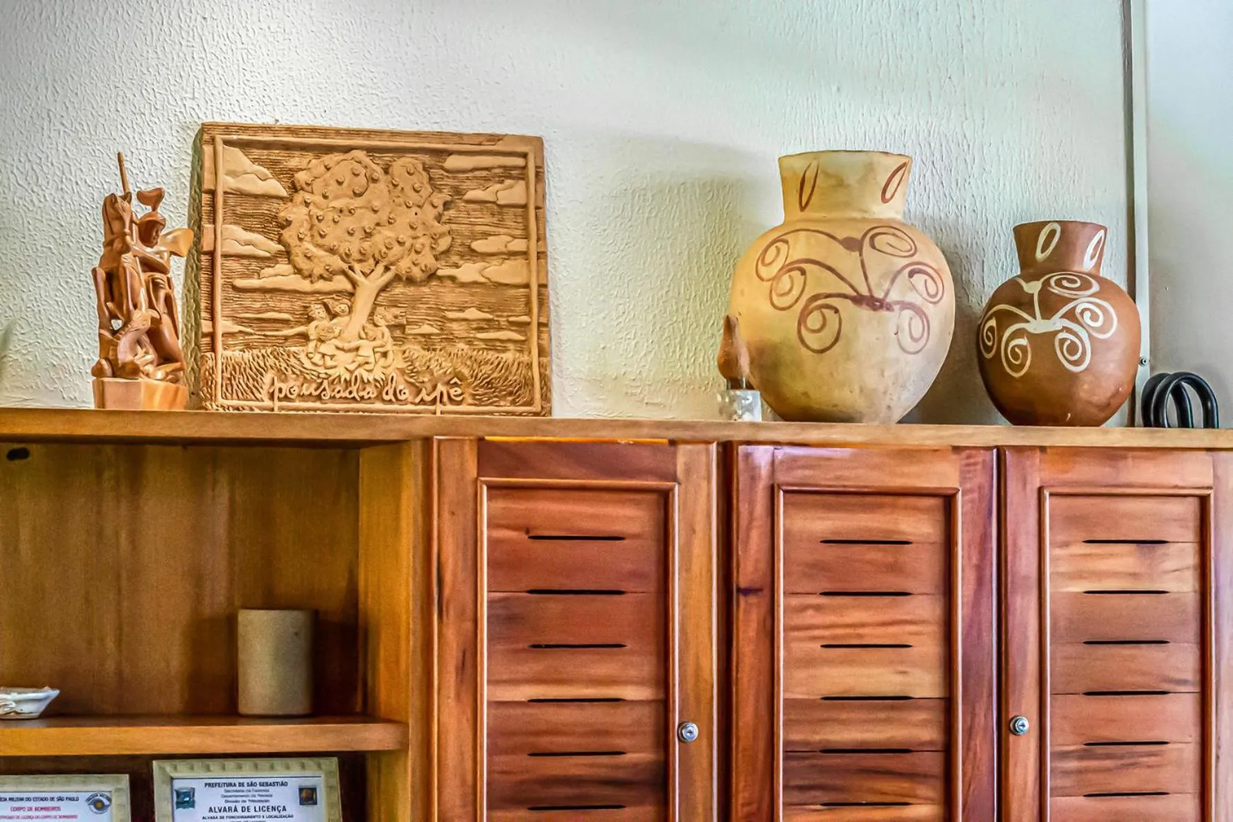 Decorative detail in Pousada Ipê