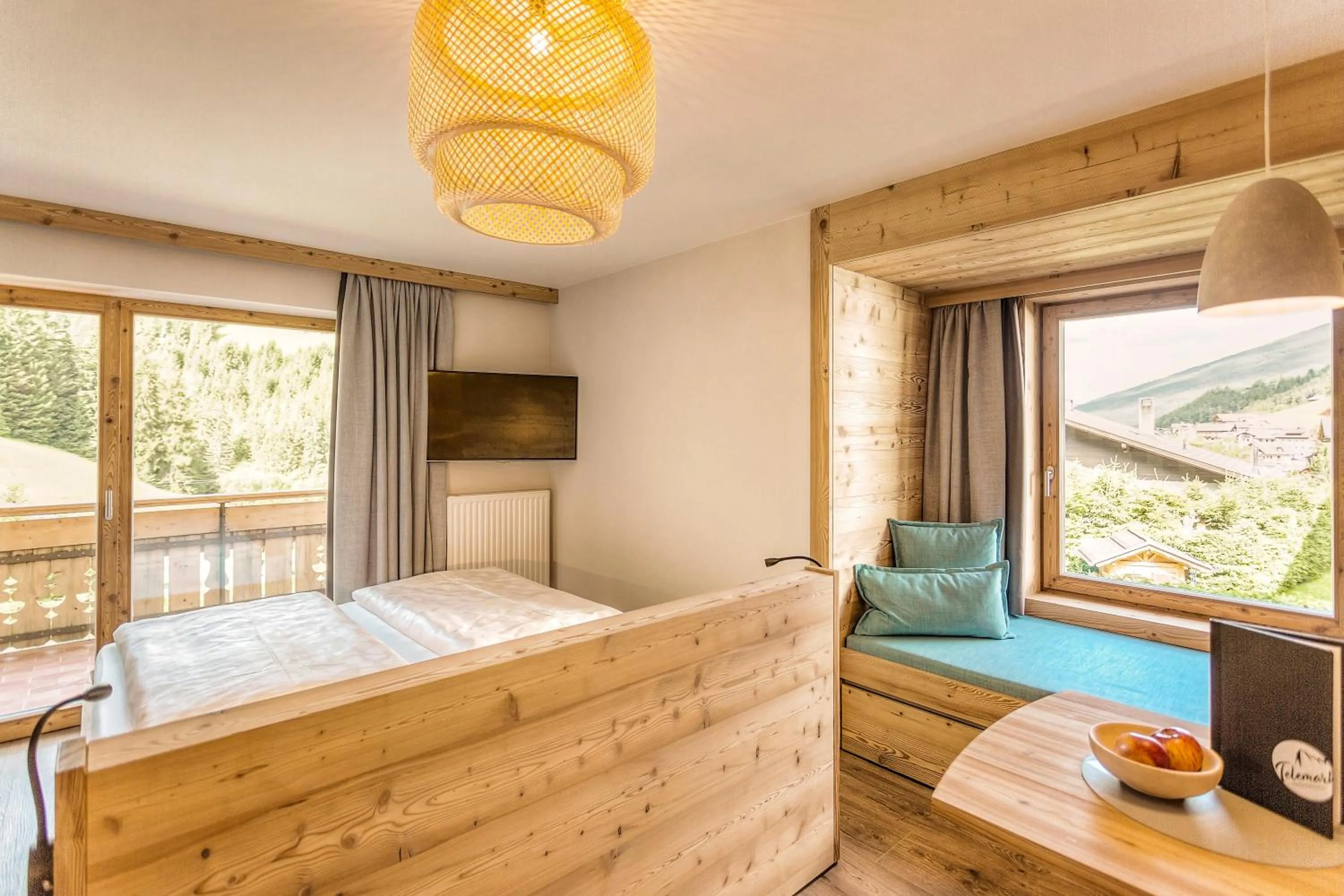 Living room, Bed in Residence Telemark