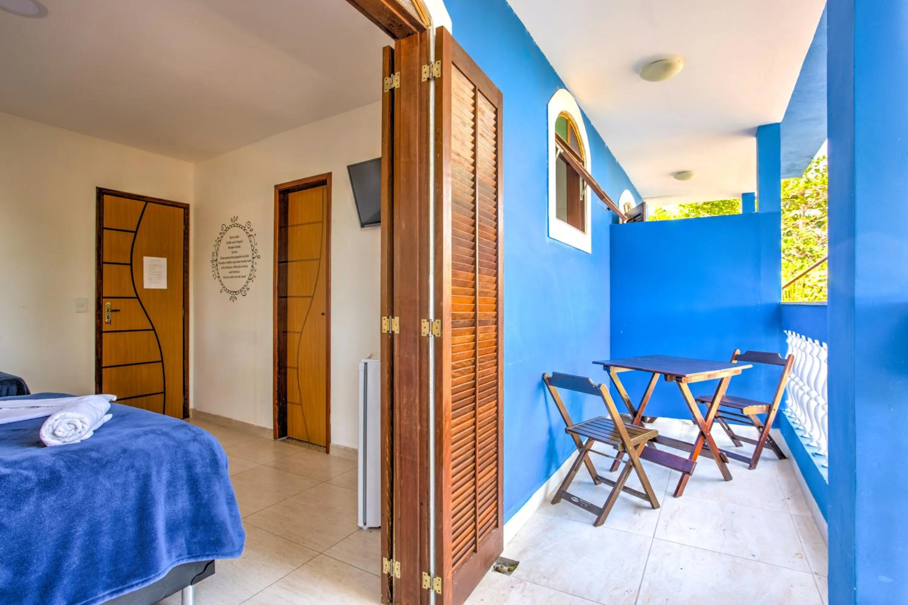 Balcony/Terrace, Bed in Pousada Recanto Barra da Tijuca