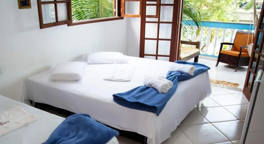Steam room, Bed in Pousada Recanto Barra da Tijuca