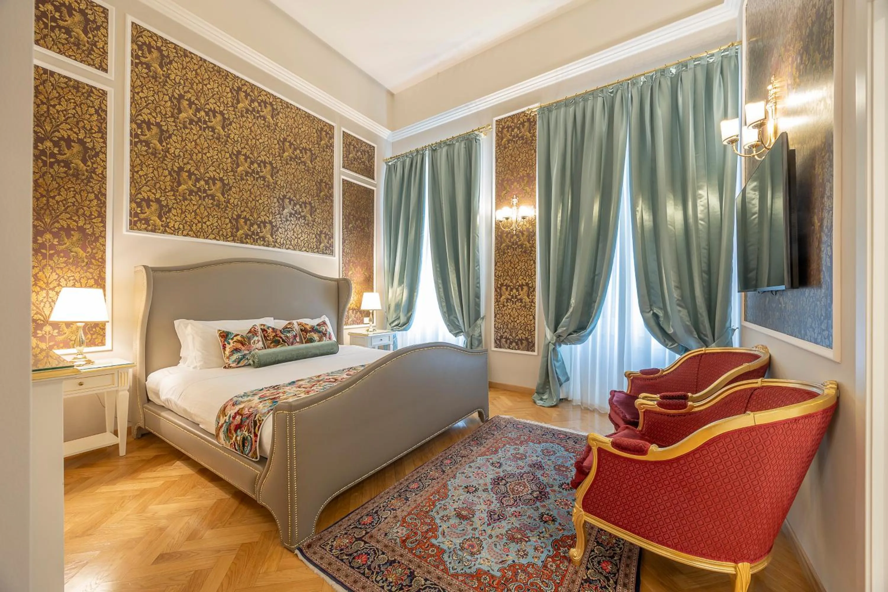 Bed in Palazzo Monga Boutique Guesthouse