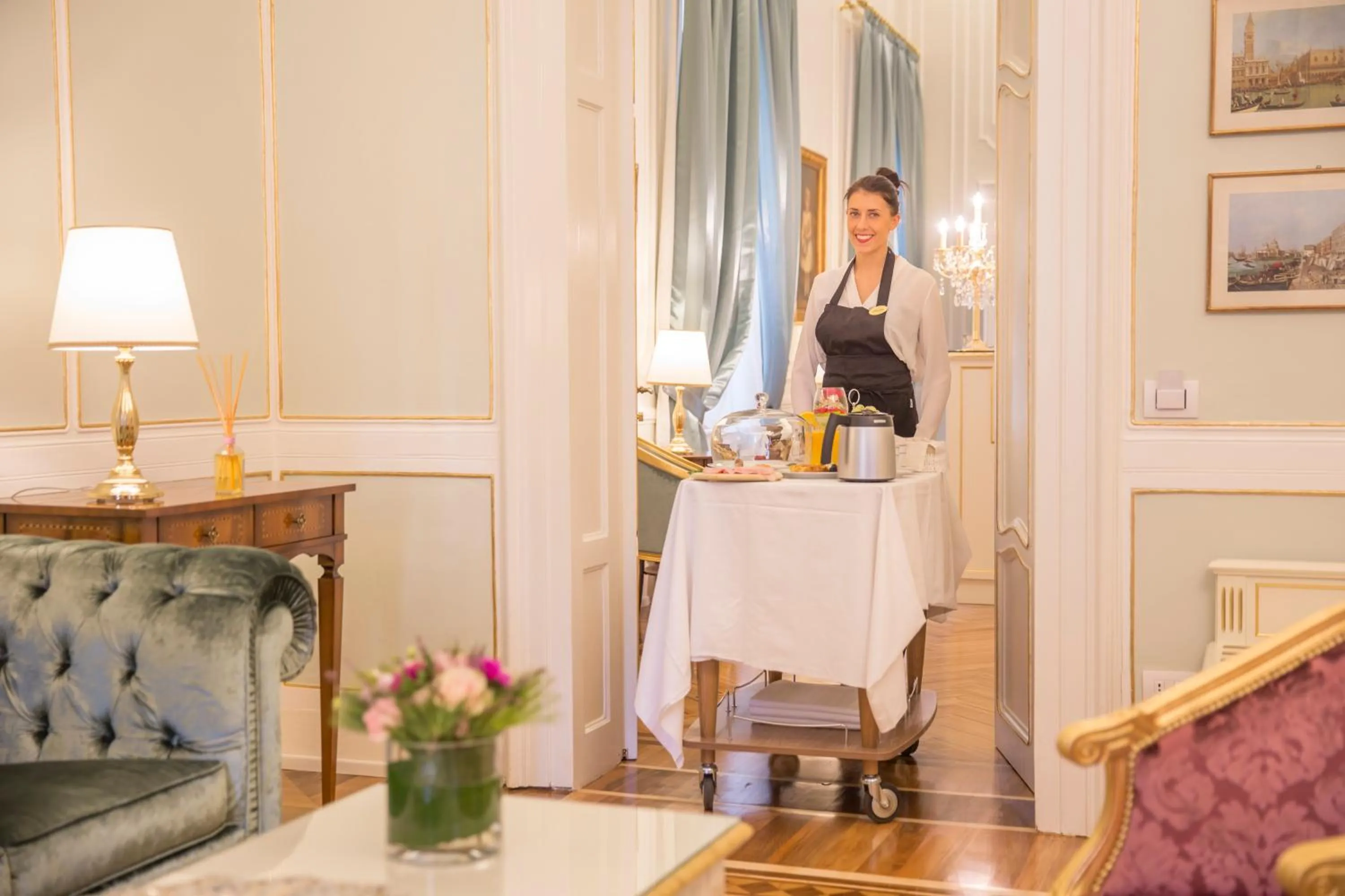 Continental breakfast in Palazzo Monga Boutique Guesthouse