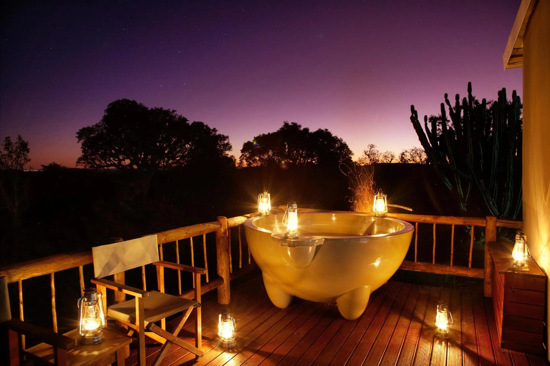 Hot Tub in Addo Elephant Safari Lodge - Bellevue Forest Reserve