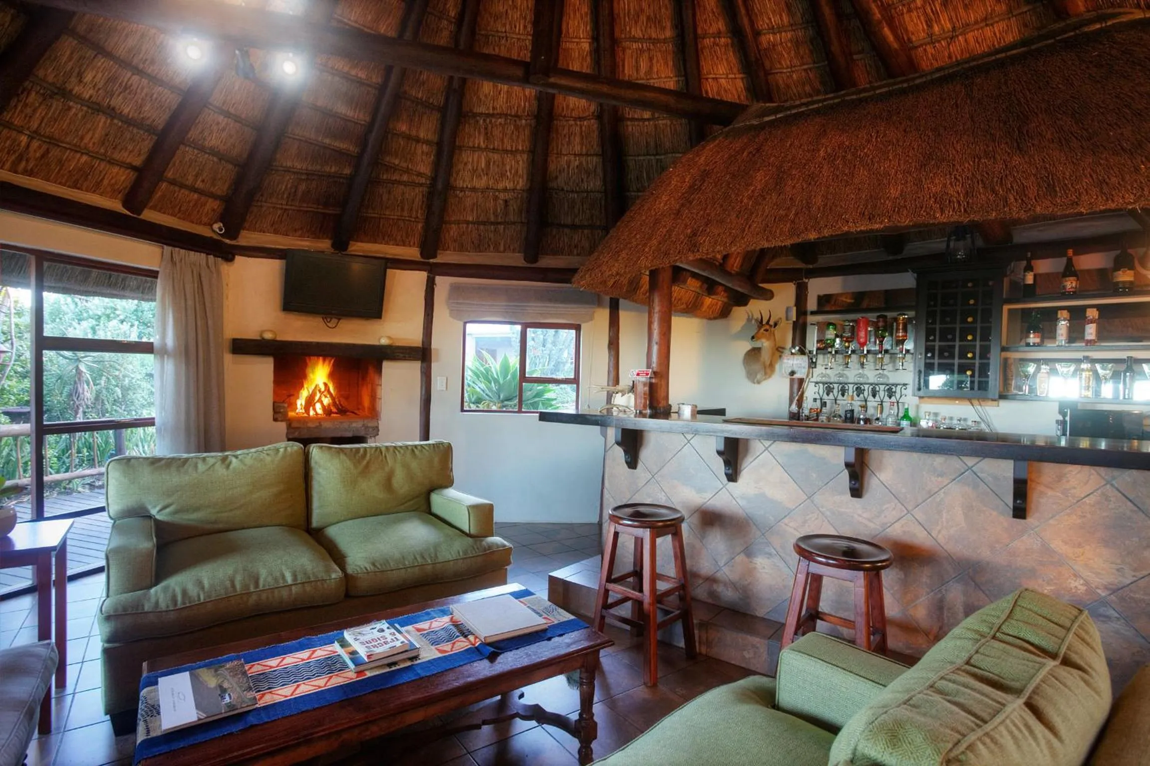 Lounge or bar in Addo Elephant Safari Lodge - Bellevue Forest Reserve