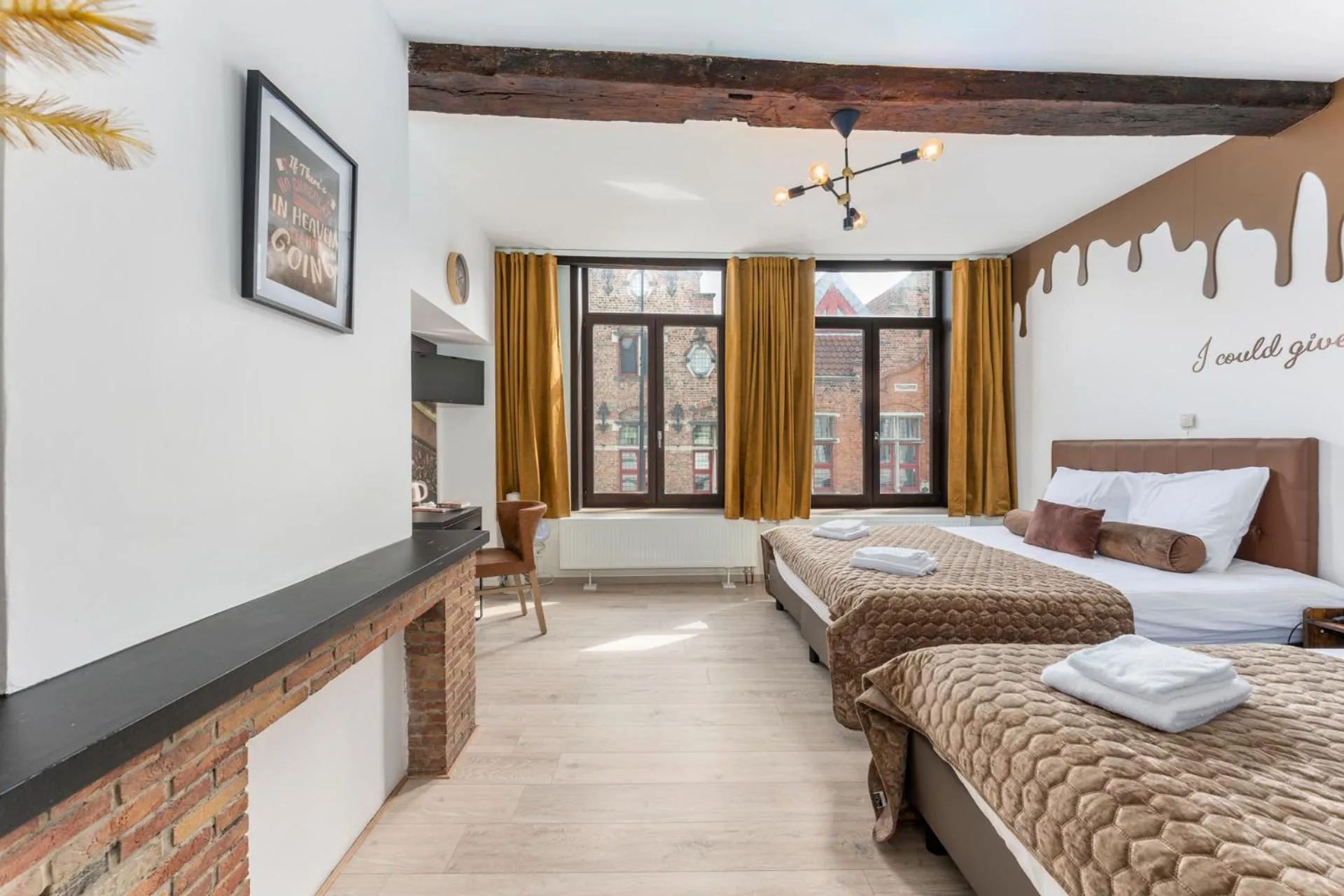 Photo of the whole room, Bed in The Chocolate Suites