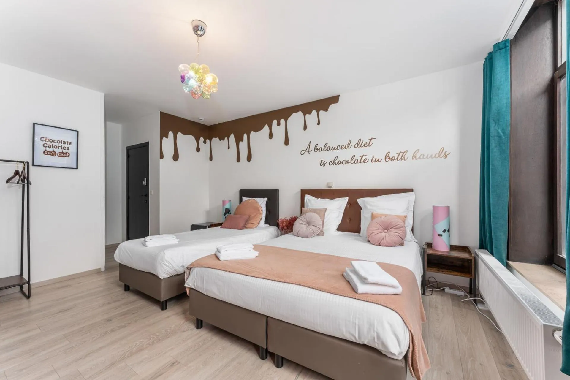 Bed in The Chocolate Suites