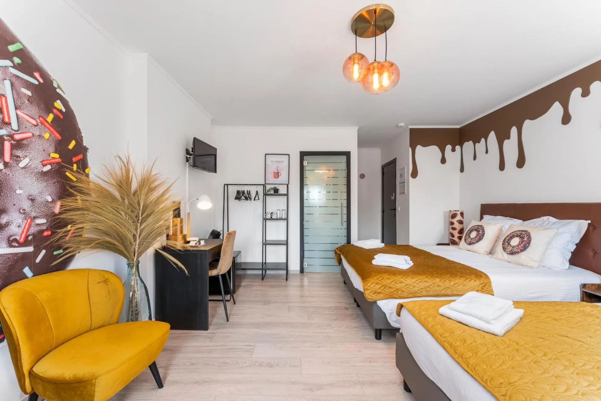 Photo of the whole room, Bed in The Chocolate Suites