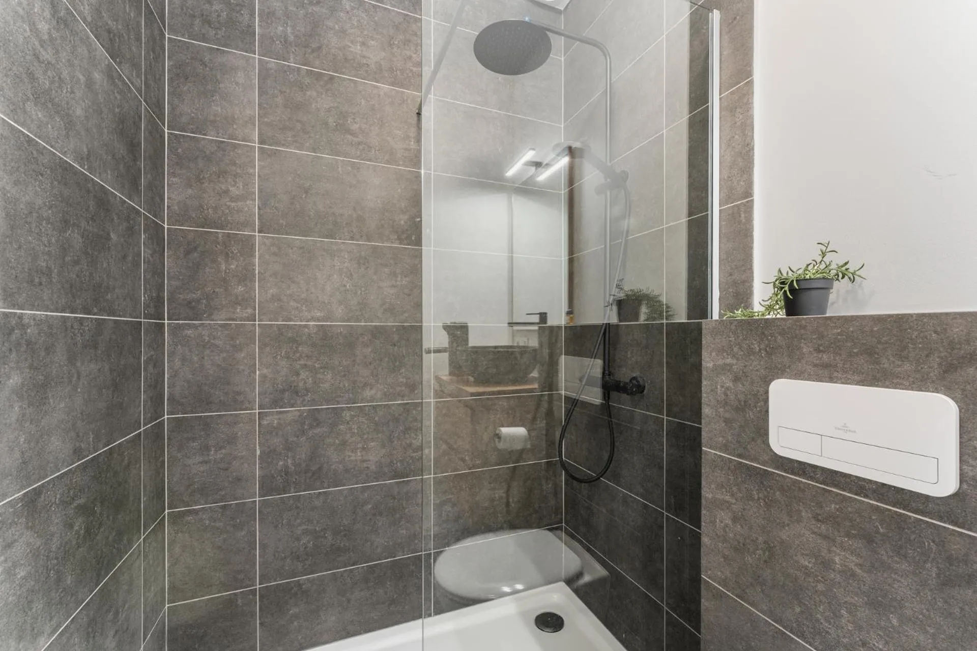 Shower in The Chocolate Suites