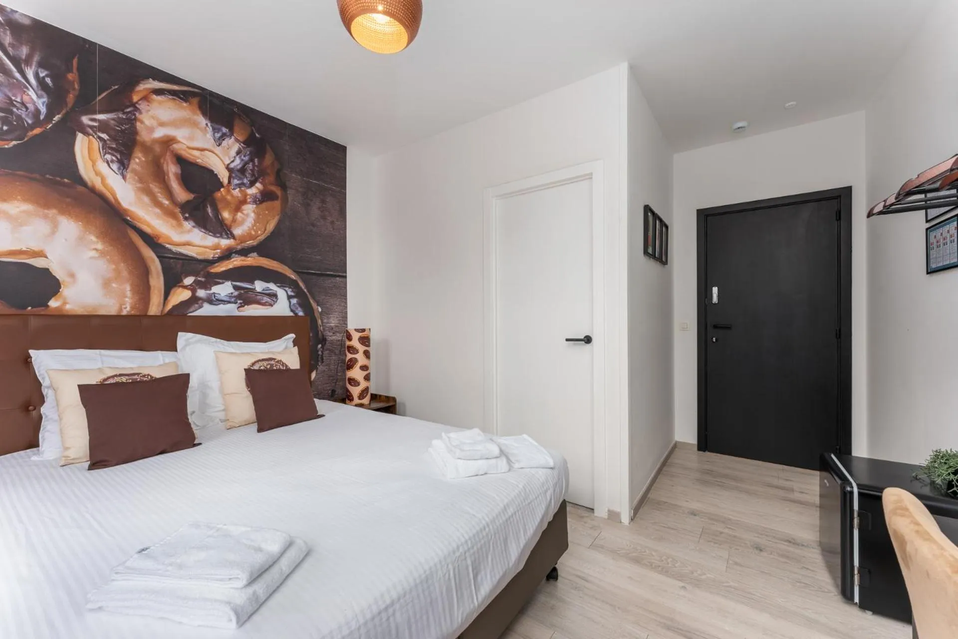 Bed in The Chocolate Suites