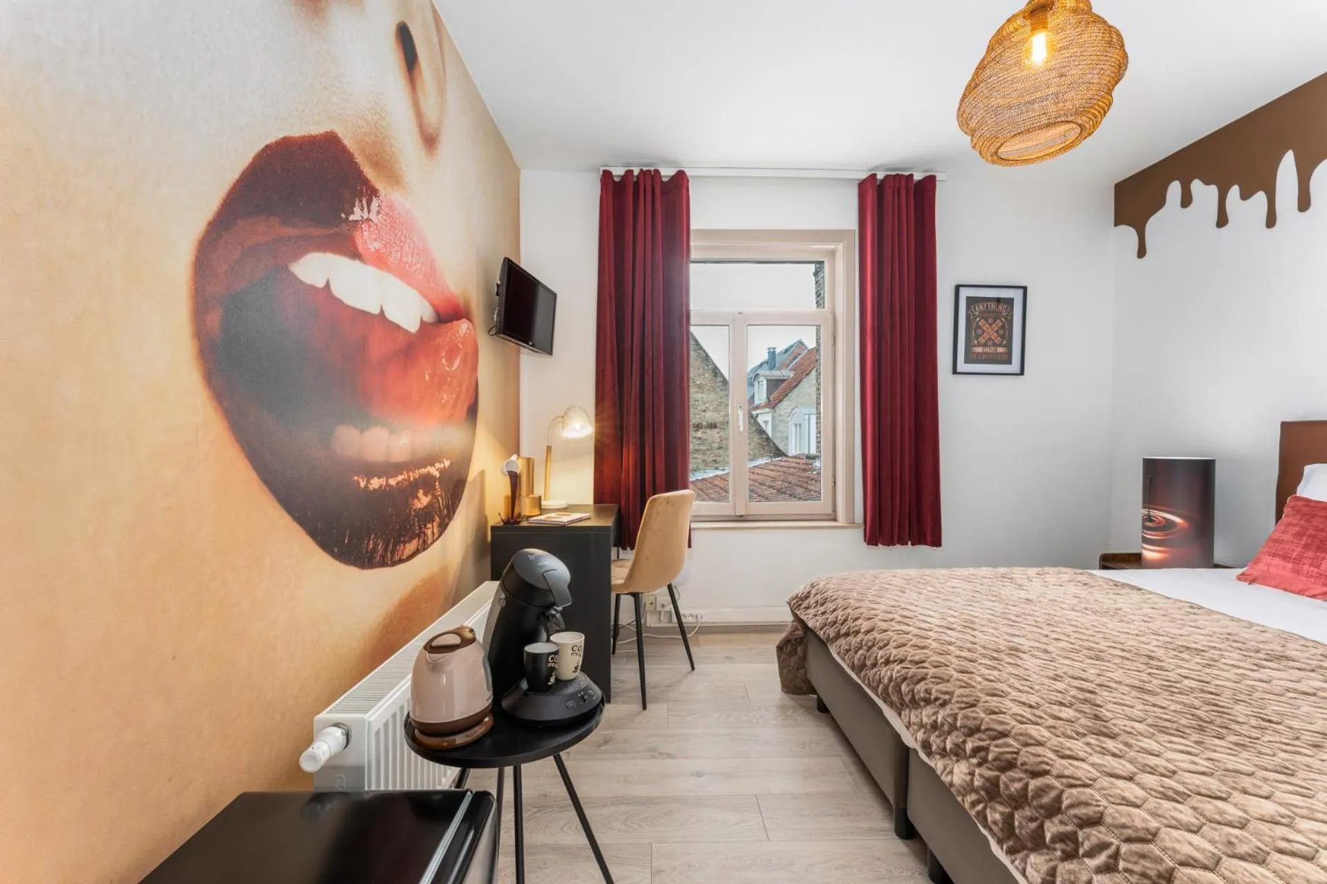 Bed in The Chocolate Suites