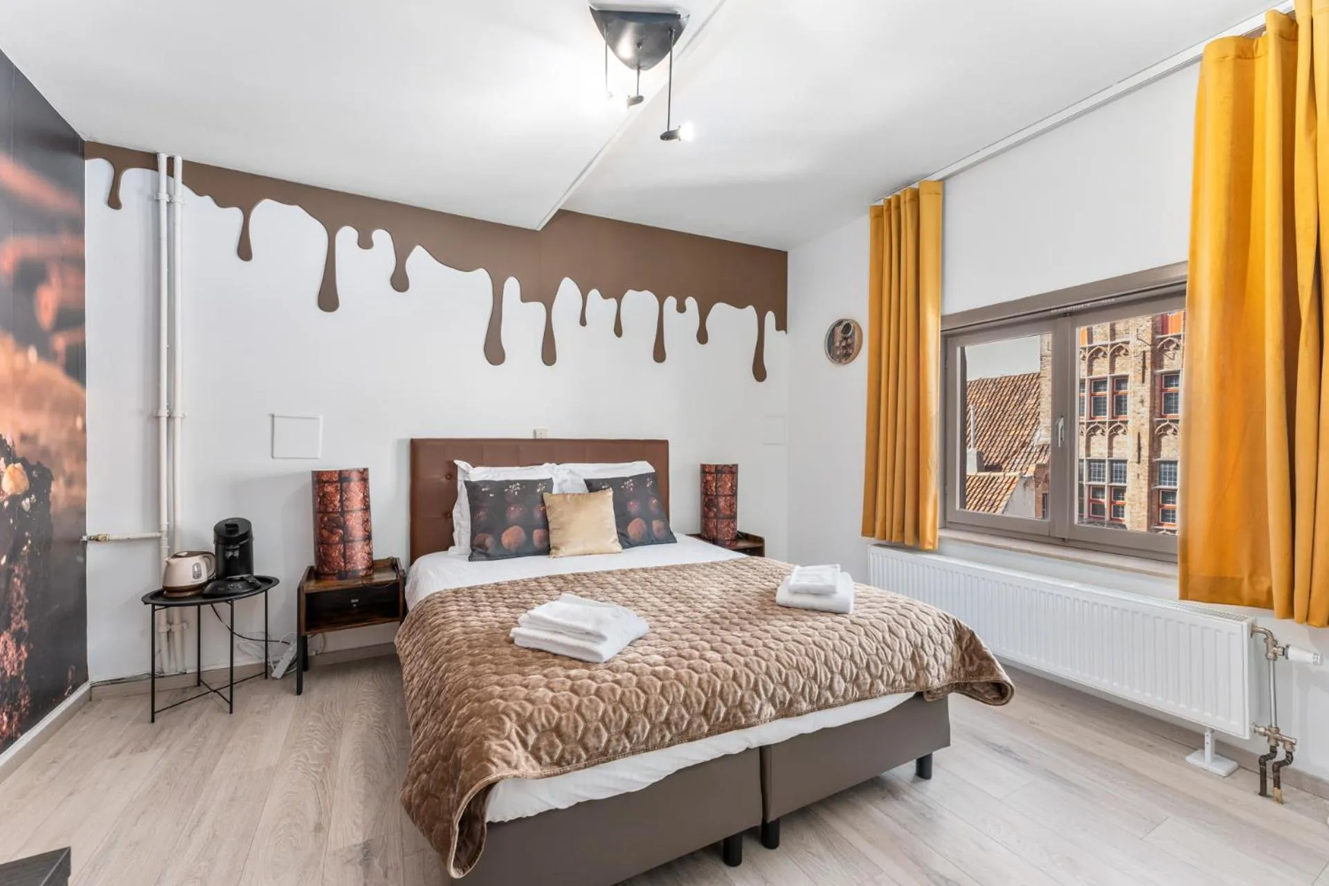 Bed in The Chocolate Suites