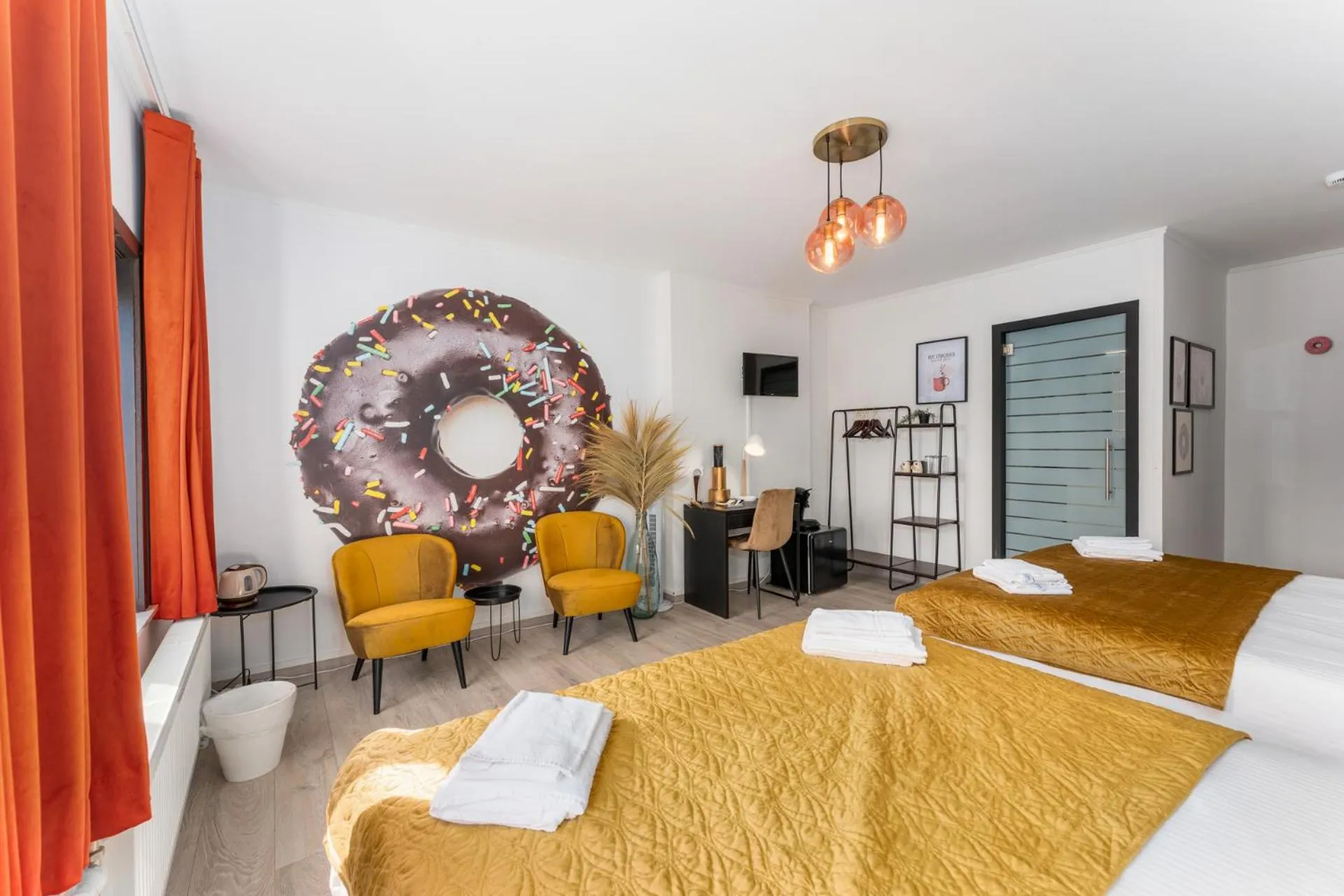 Photo of the whole room, Bed in The Chocolate Suites