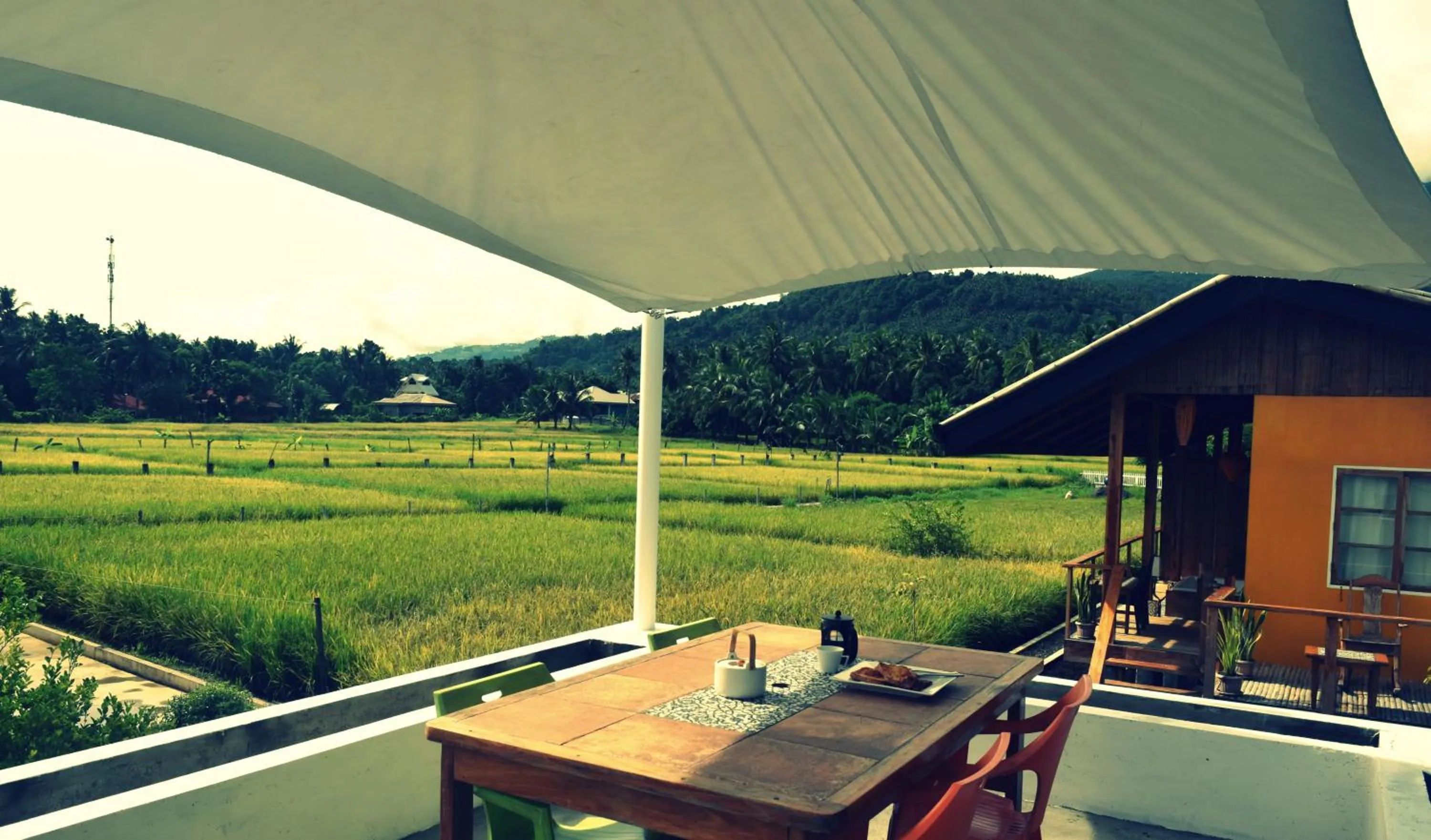 Patio in Guerrera Rice Paddy Villas