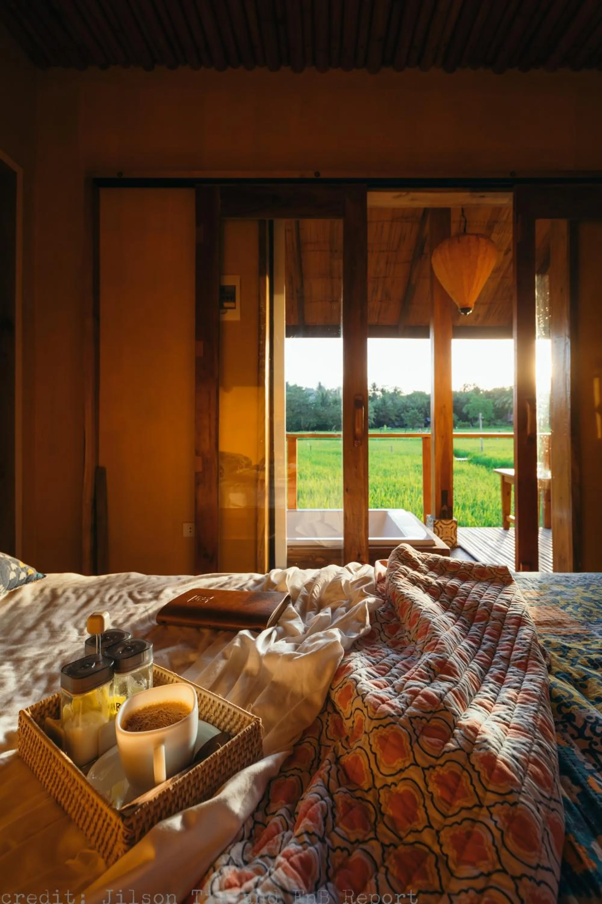 Patio in Guerrera Rice Paddy Villas