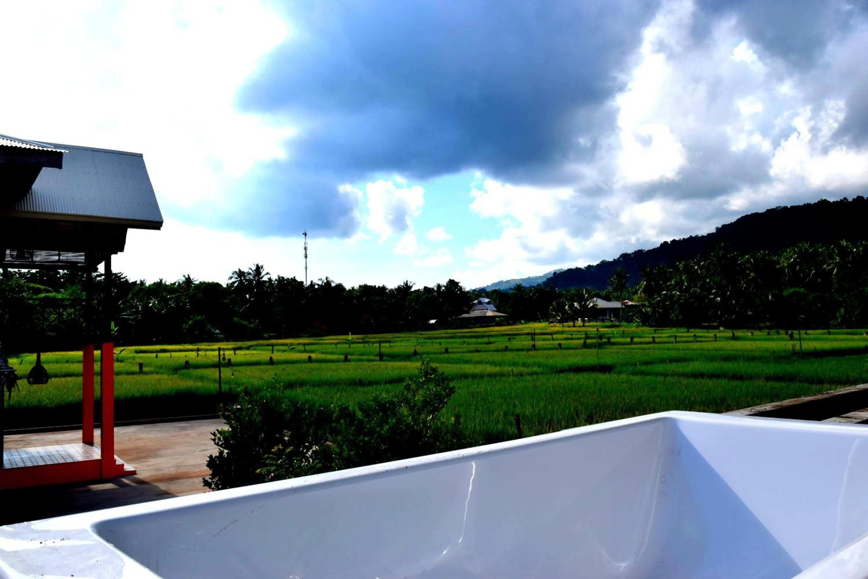 Bird's eye view in Guerrera Rice Paddy Villas