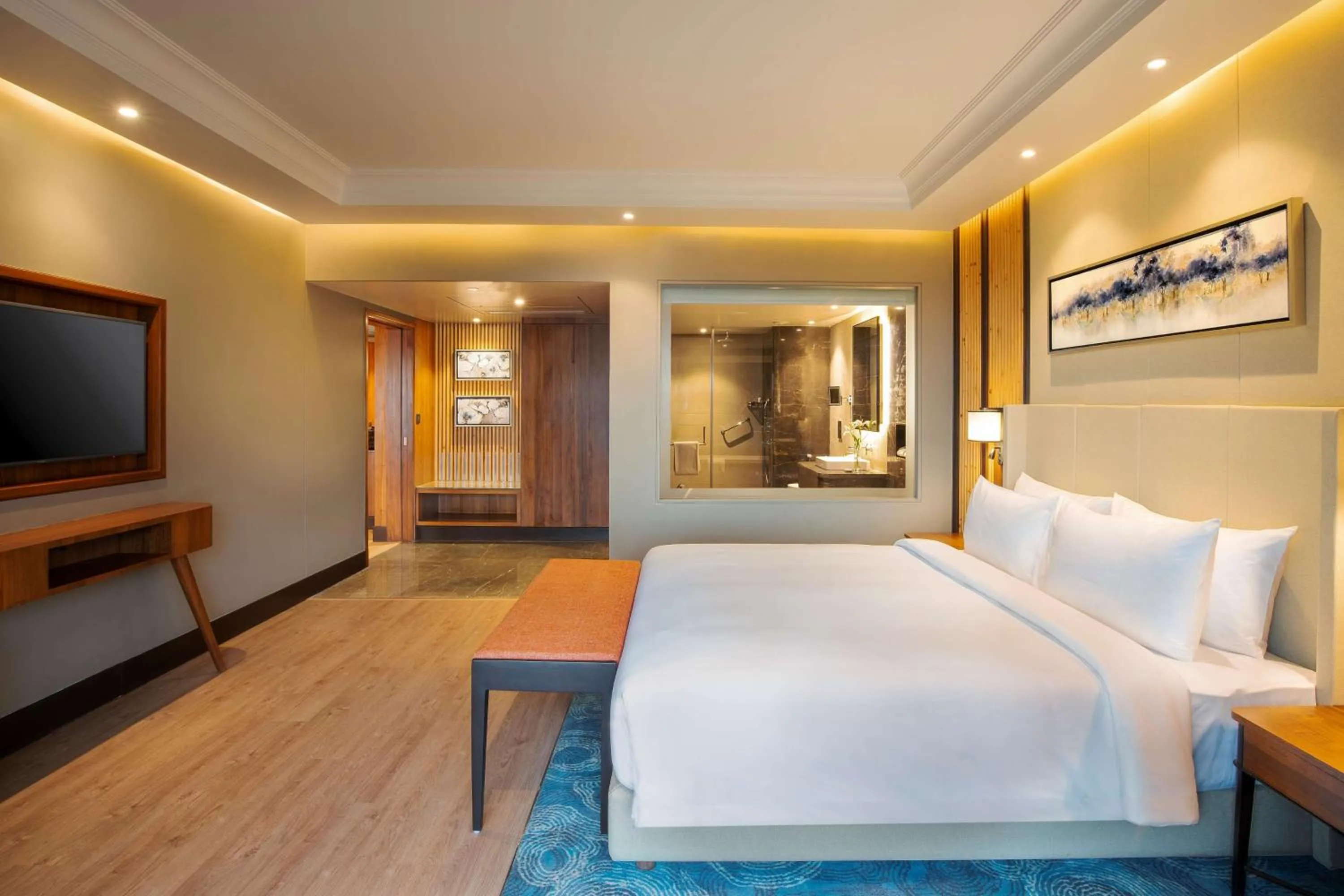 Photo of the whole room, Bed in Radisson Blu Resort Dharamshala