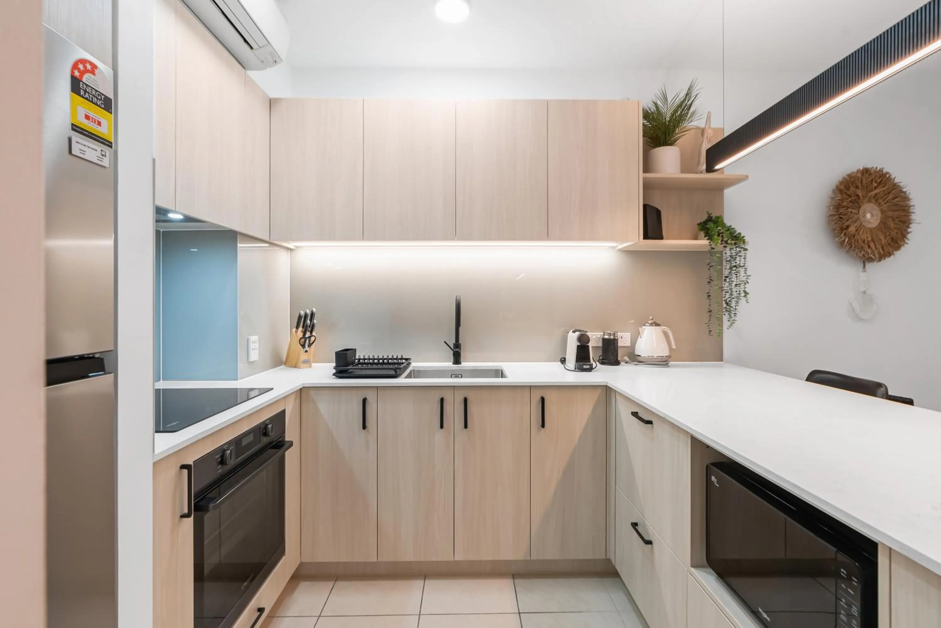 Kitchen or kitchenette in Elysium Private Apartments at Beach Club & Spa