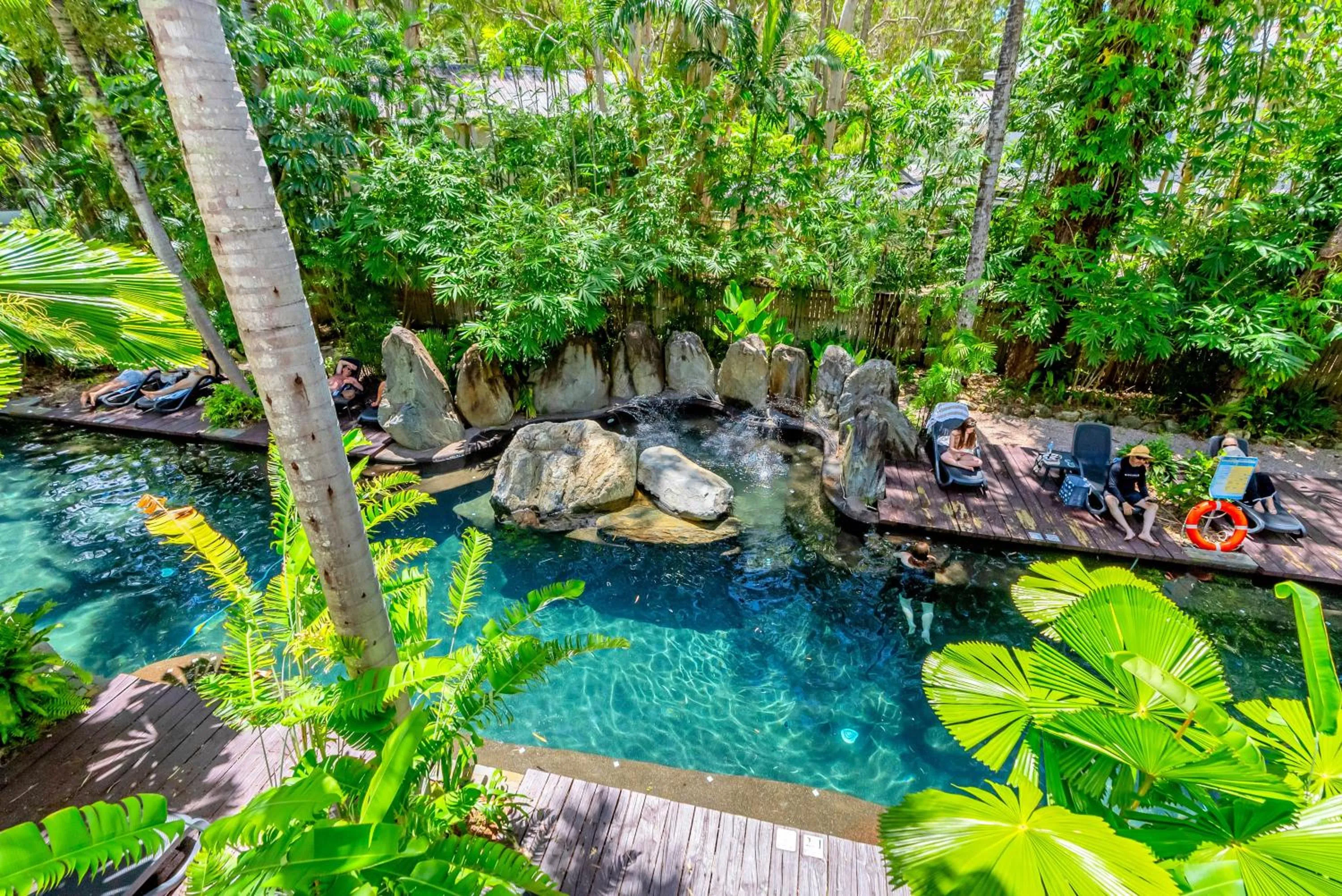 Pool view in Elysium Private Apartments at Beach Club & Spa