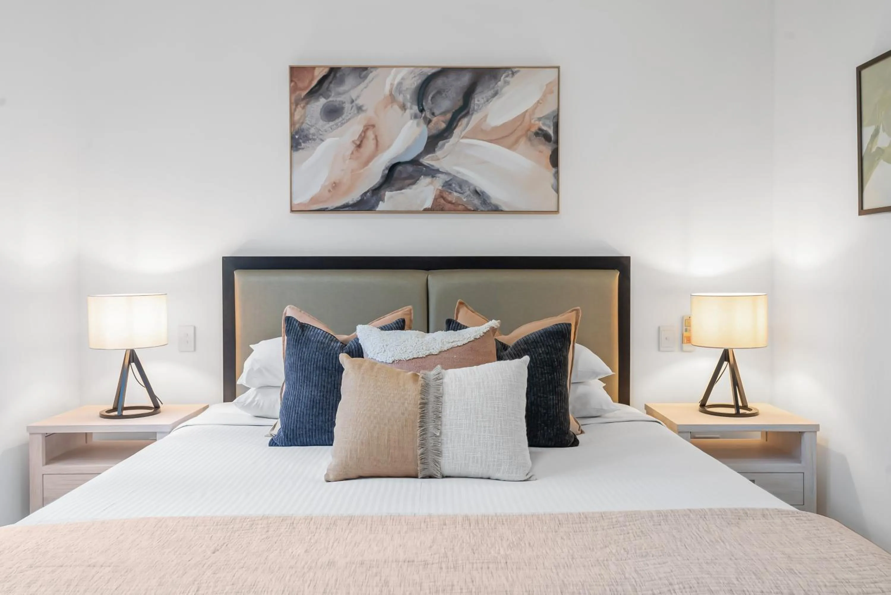 Bed in Elysium Private Apartments at Beach Club & Spa