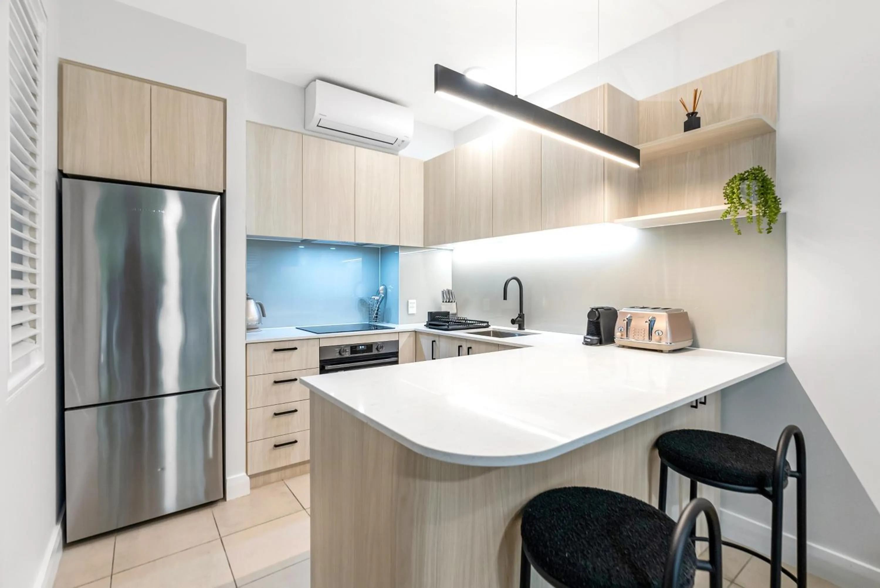 Kitchen or kitchenette in Elysium Private Apartments at Beach Club & Spa