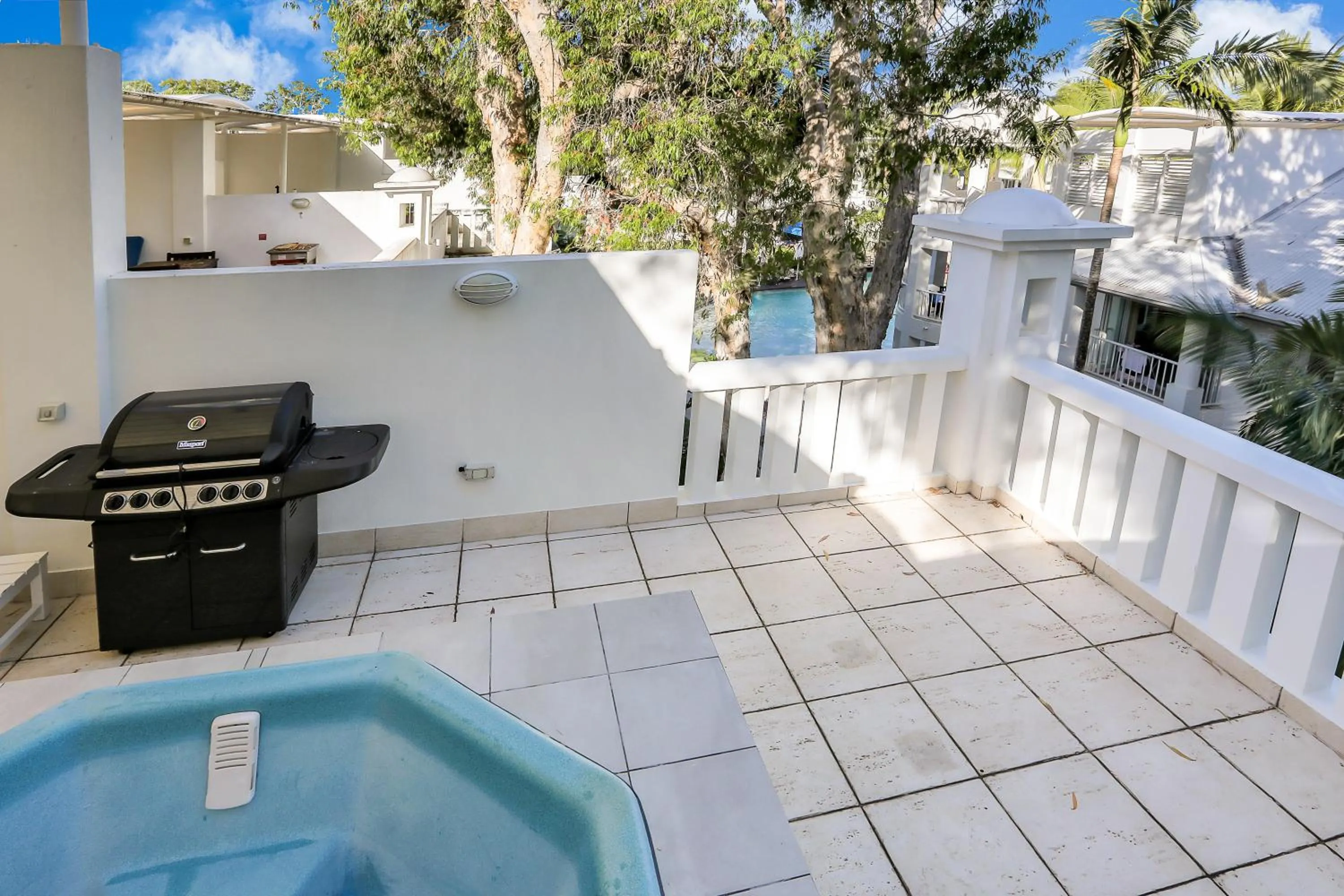 BBQ facilities in Elysium Private Apartments at Beach Club & Spa