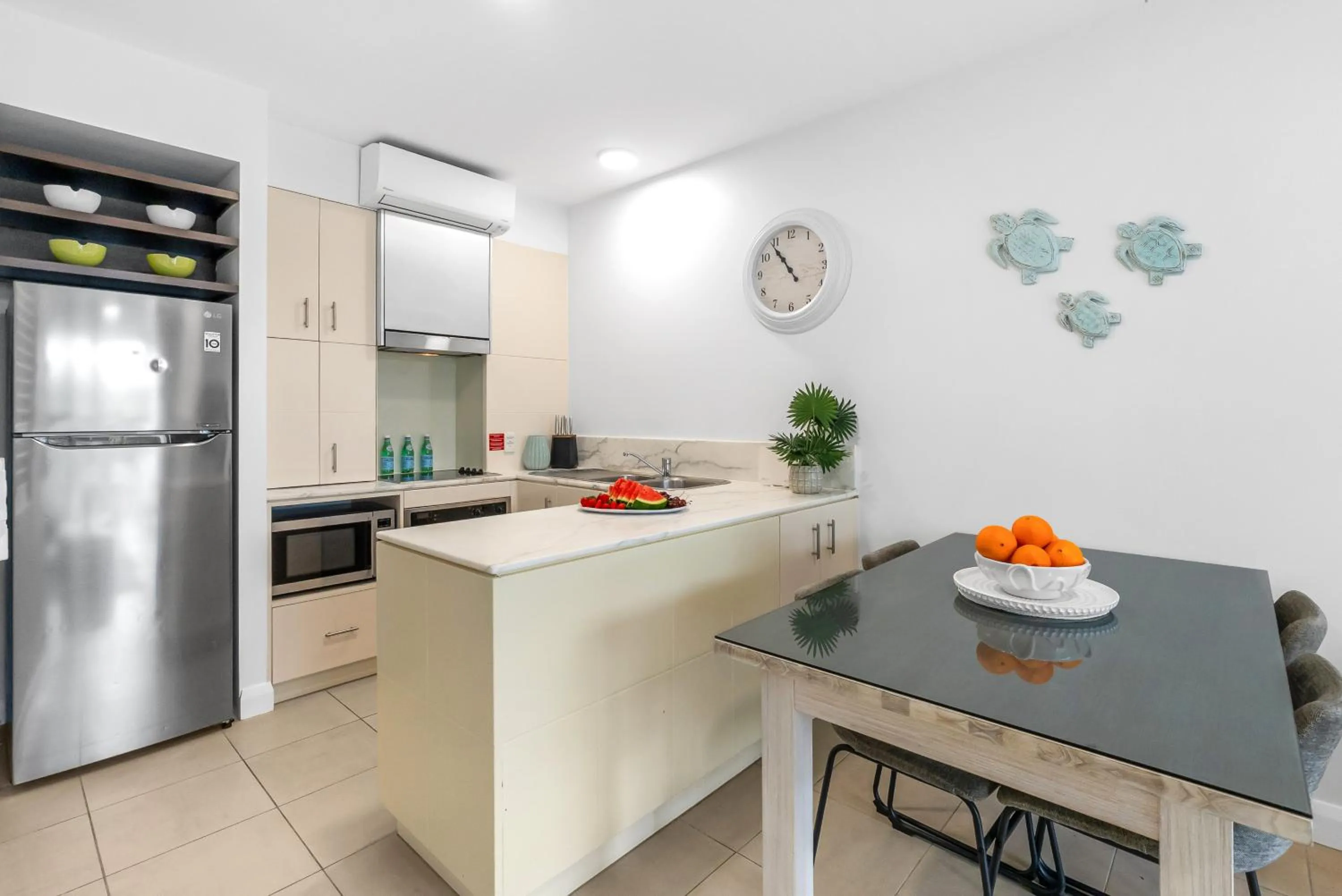 Kitchen or kitchenette in Elysium Private Apartments at Beach Club & Spa