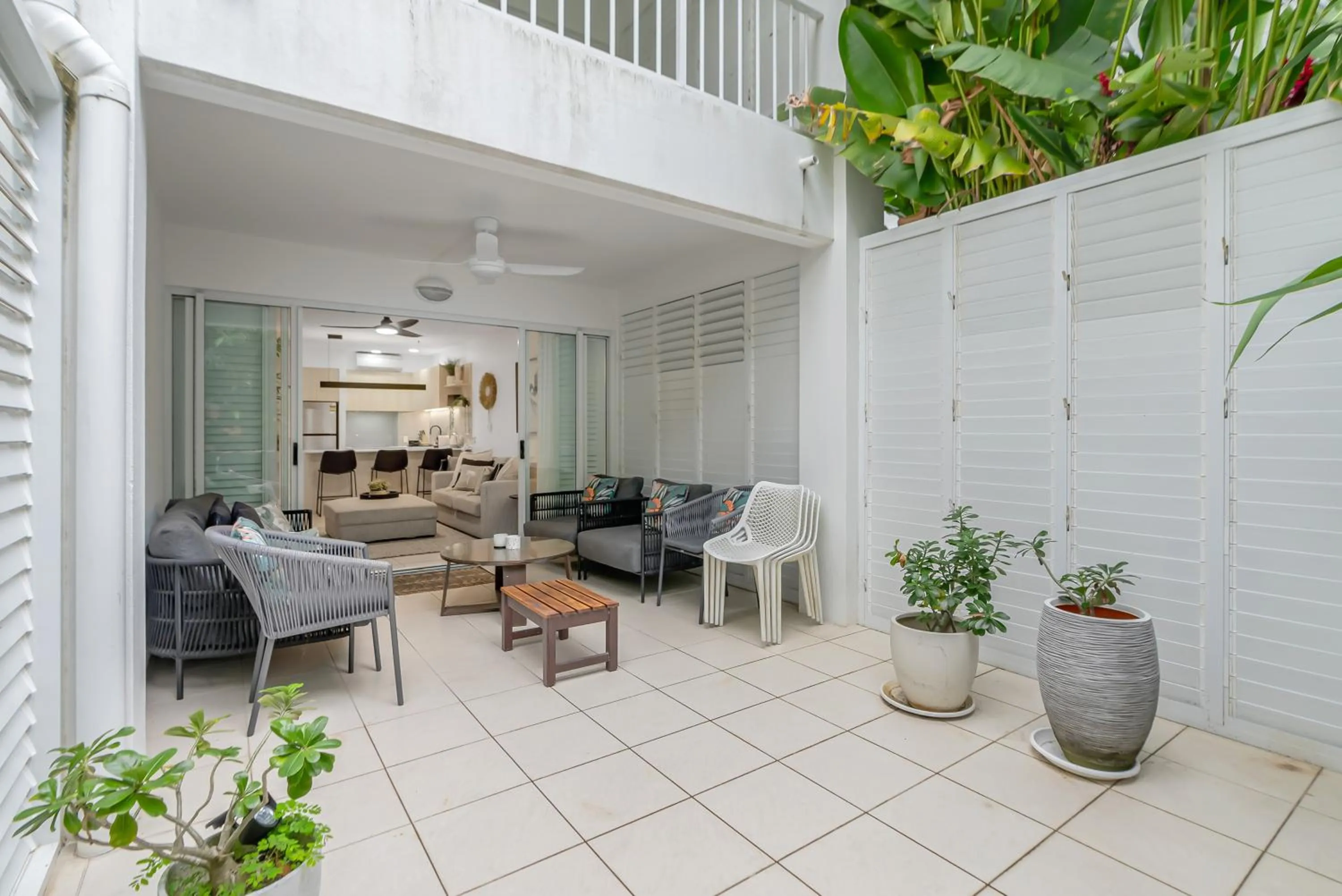 Patio in Elysium Private Apartments at Beach Club & Spa