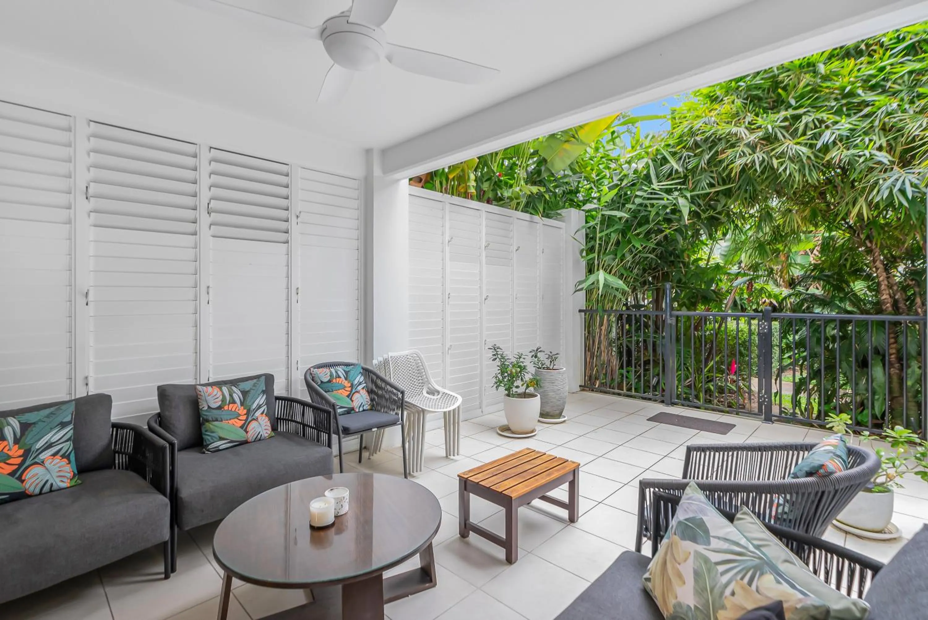 Patio in Elysium Private Apartments at Beach Club & Spa