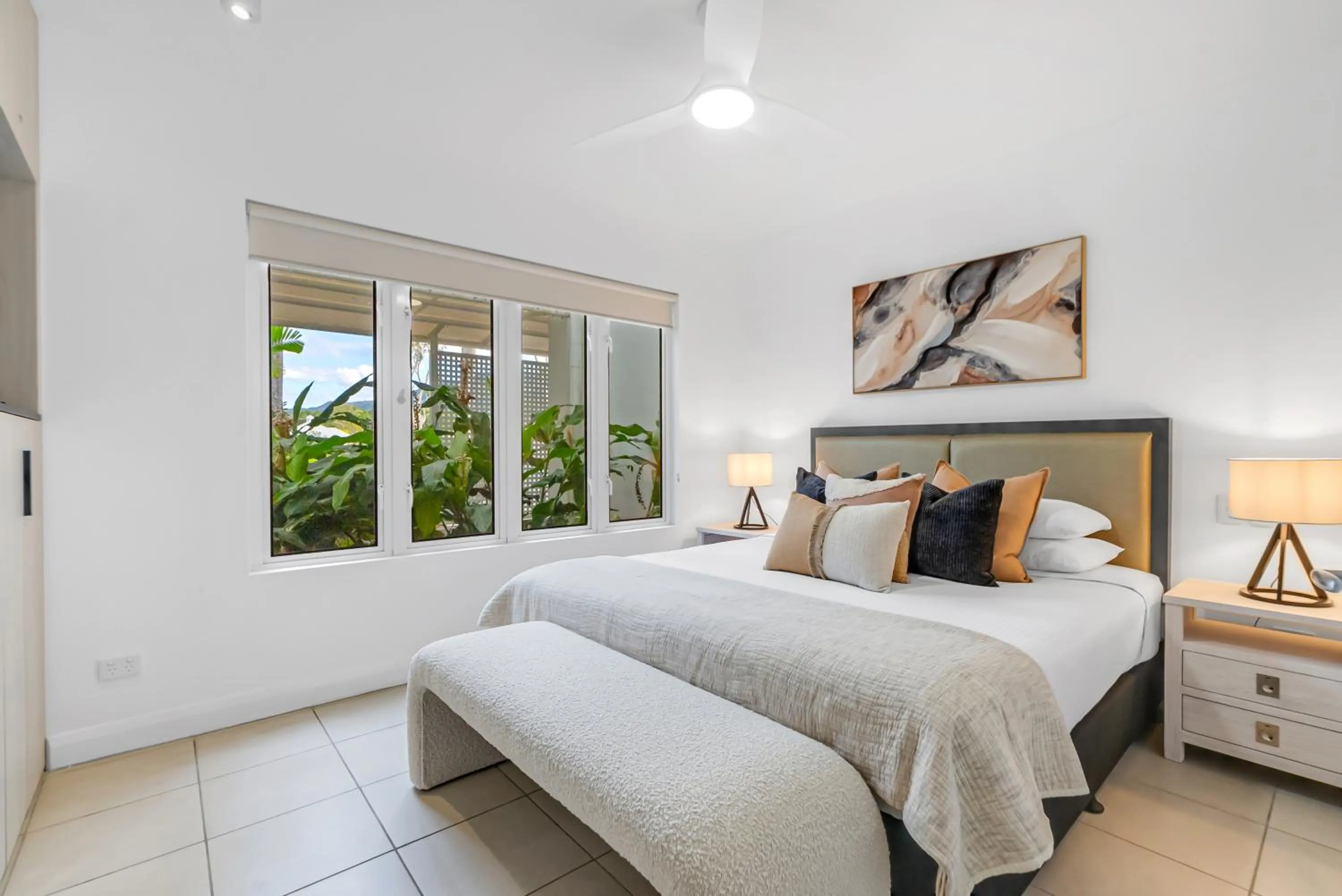 Bed in Elysium Private Apartments at Beach Club & Spa